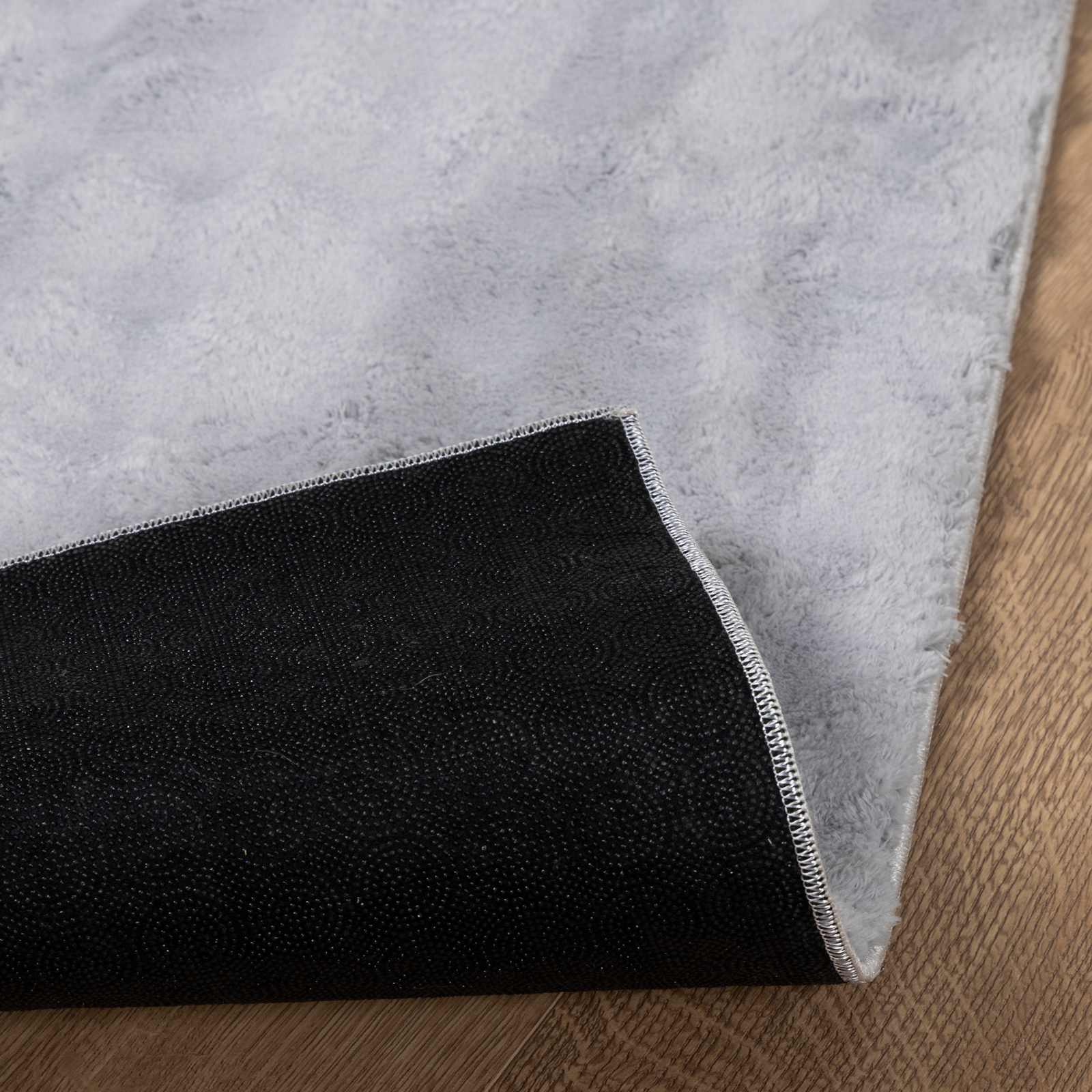 Square Grey Area Rug 120 x 120 cm