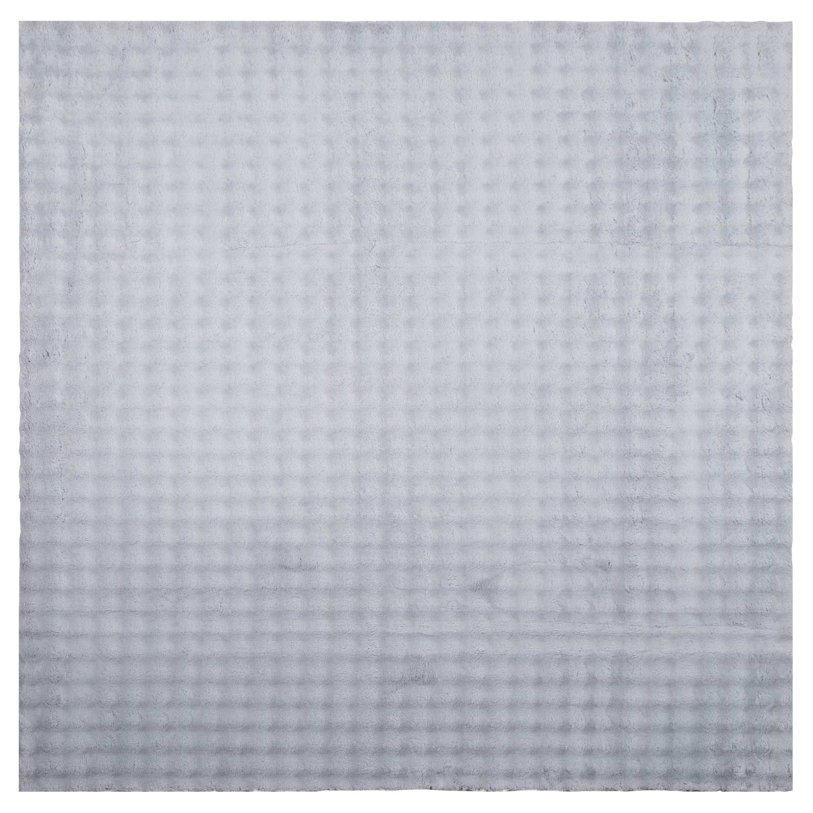 Square Grey Area Rug 120 x 120 cm