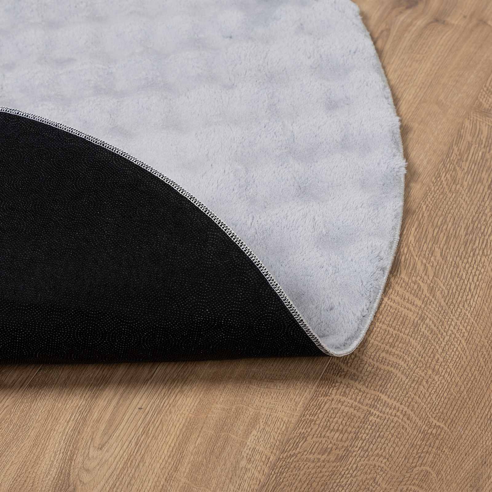 Zoninės kiliminės dangos Apvali Pilka Ø 200 CM