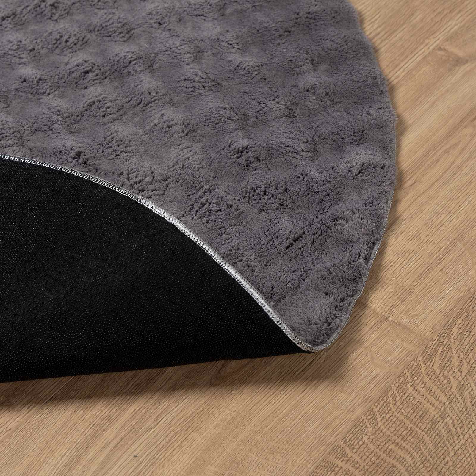 Zoninės kiliminės dangos Apvali Antracitas Ø 120 CM