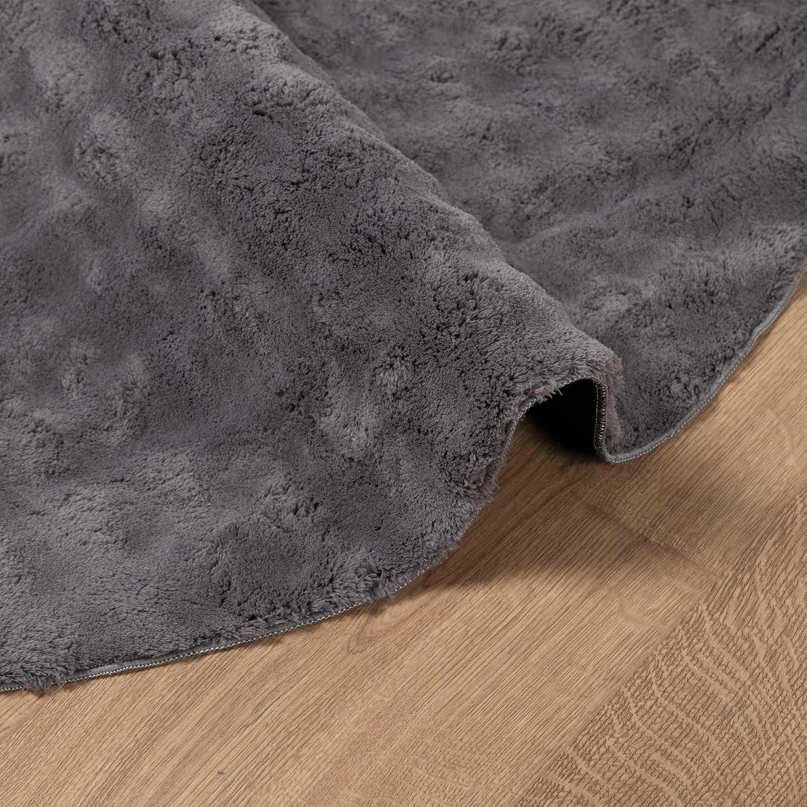 Zoninės kiliminės dangos Apvali Antracitas Ø 120 CM