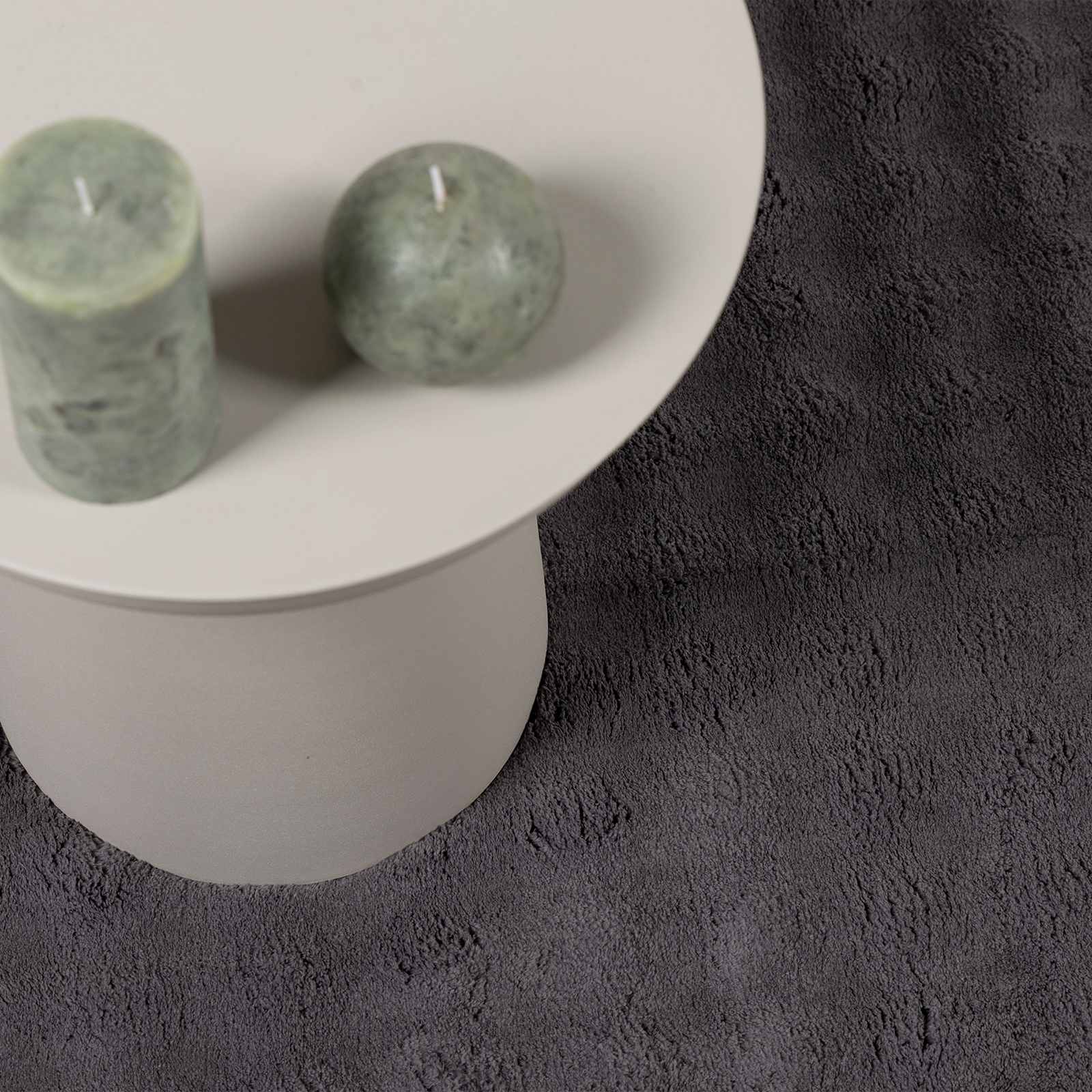 Area Rug Round Anthracite Ø 160 CM