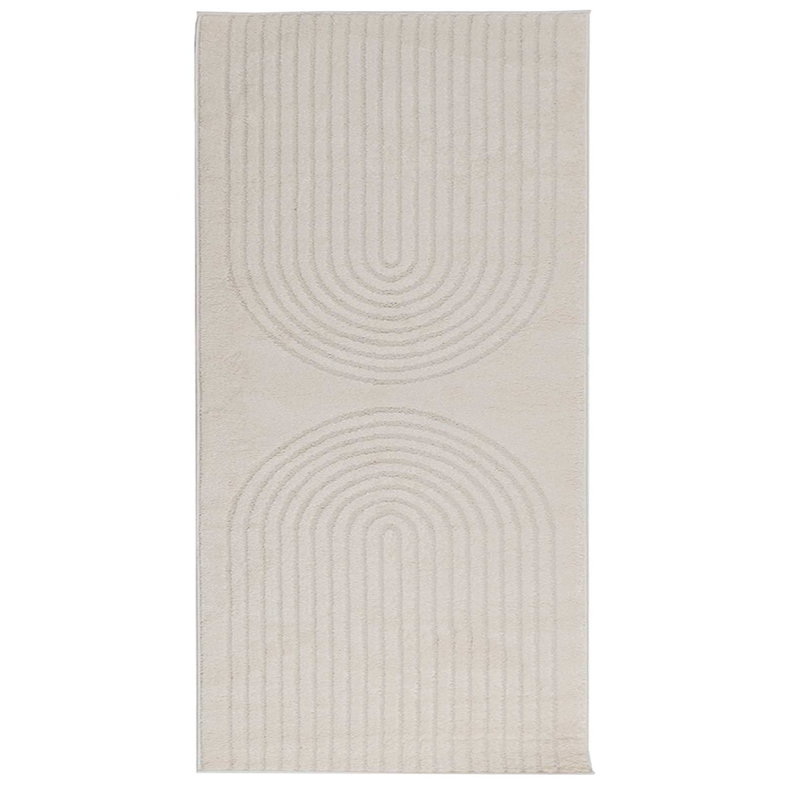 Zoninės kiliminės dangos GALATI Kreminė 150 x 80 cm Poliesteris