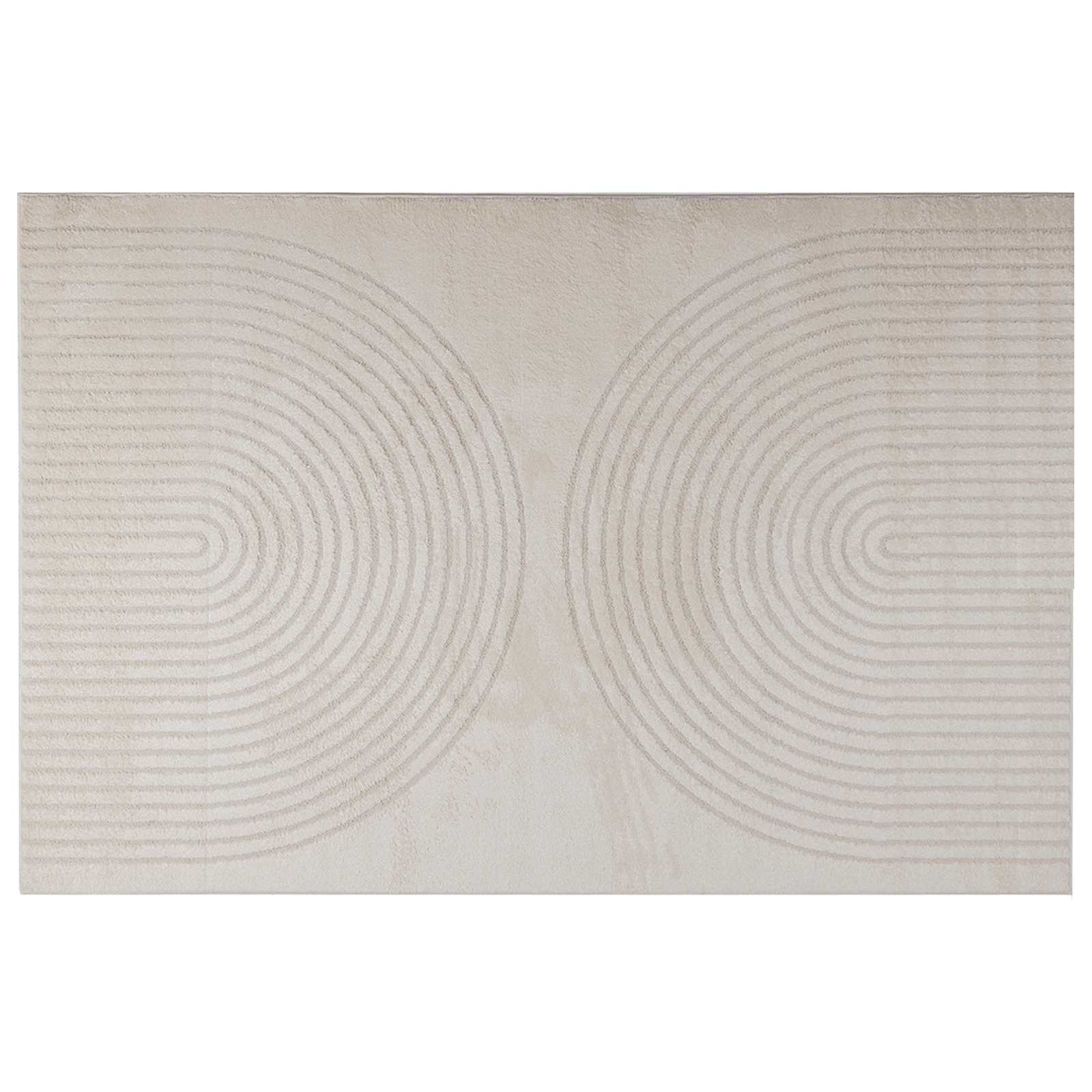 Krēmkrāsas zonas paklājs GALATI 230 x 160 cm