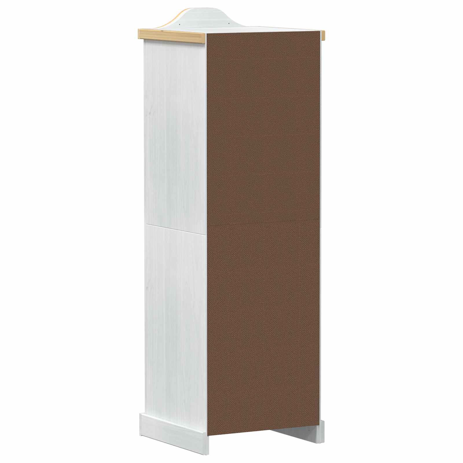 Spintos su lentyna Balta 55 x 52 x 170 cm Kietos pušies mediena