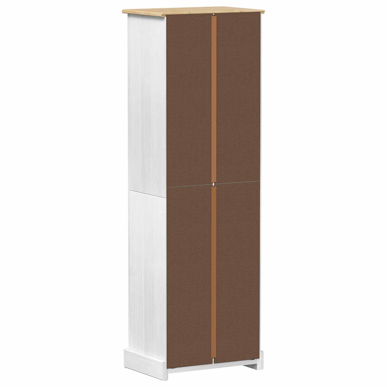 Spintos su stalčių Balta 55 x 38 x 170 cm Kietos pušies mediena