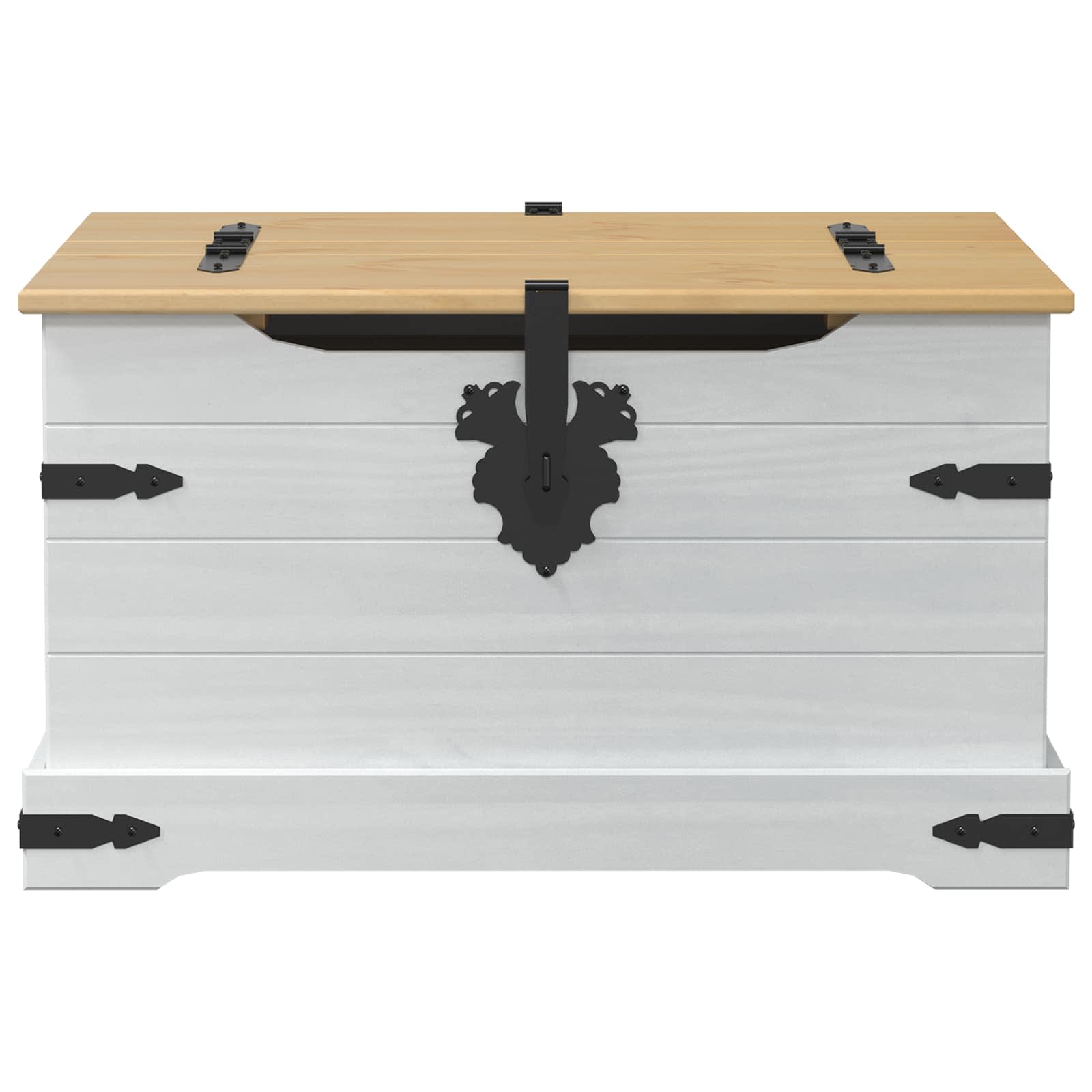 storage box Balta 78 x 78 x 45 cm Kietos pušies mediena