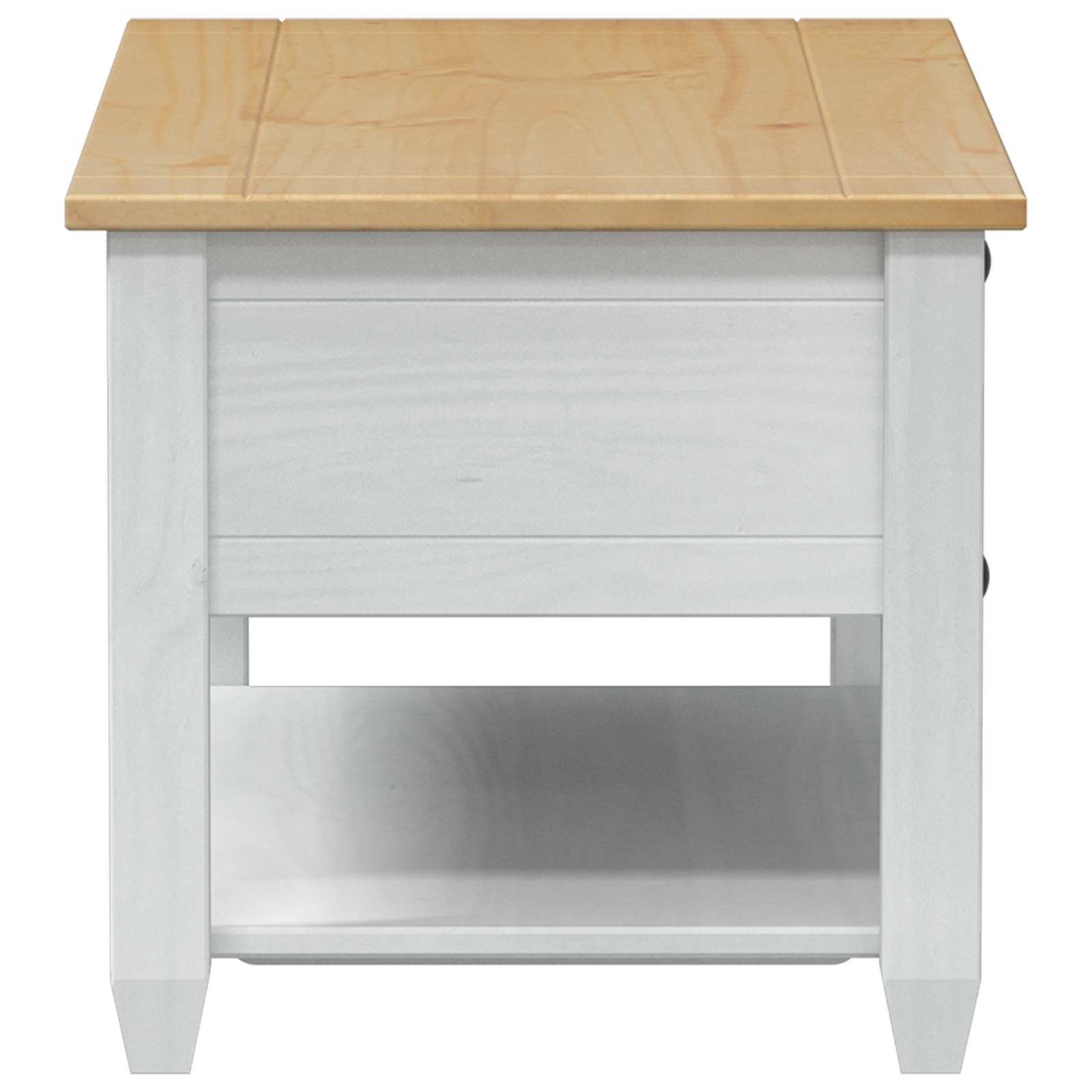Kavos staliukas Balta 100 x 48 x 45 cm Kietos pušies mediena
