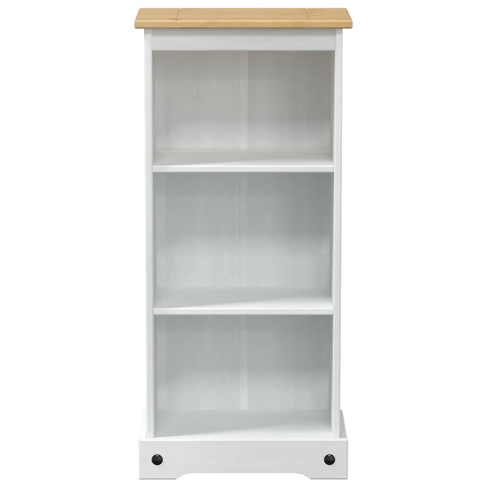 Knygų lentyna Balta 46 x 29 x 100 cm Kietos pušies mediena
