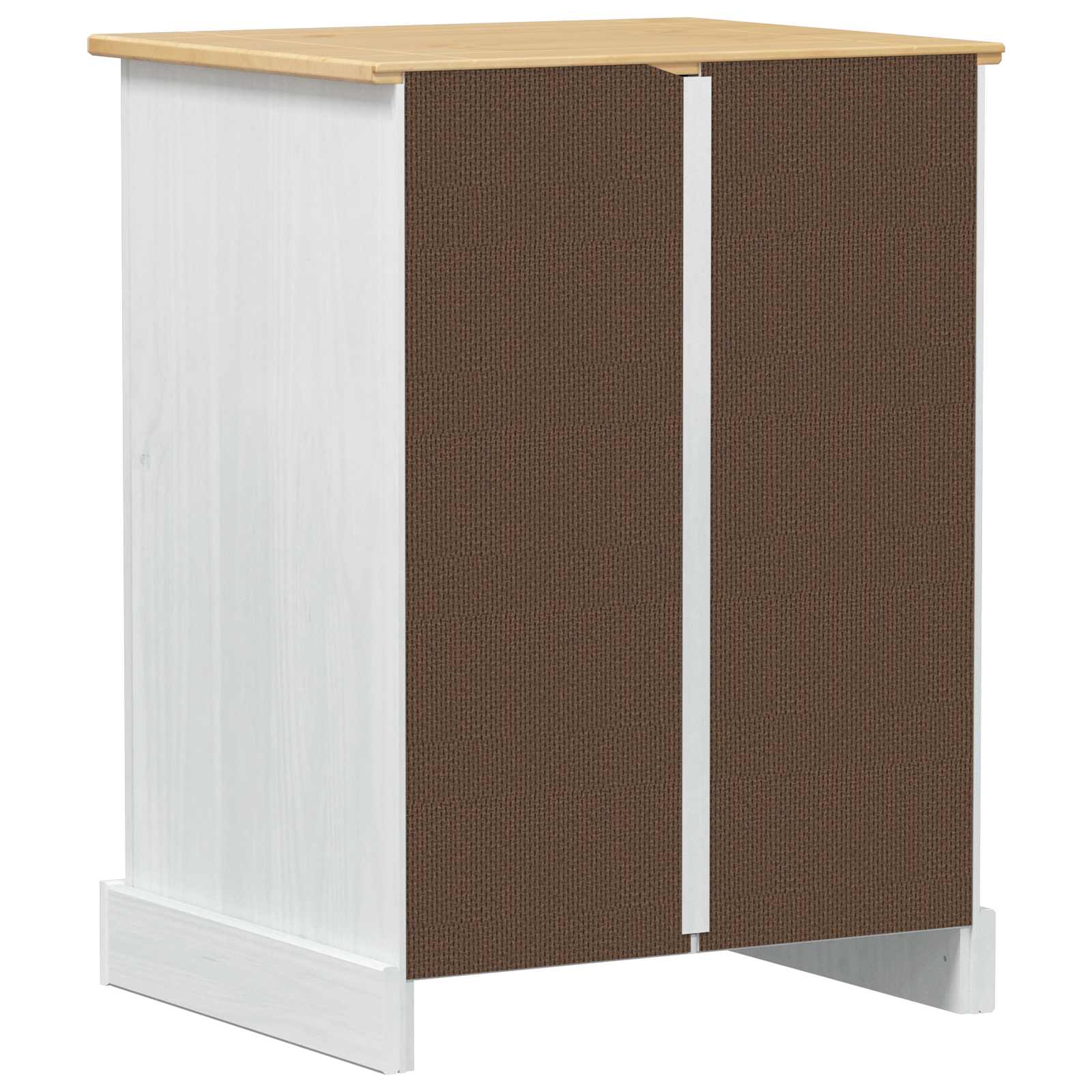 HiFi spintelė Balta 60 x 50 x 82 cm Kietos pušies mediena