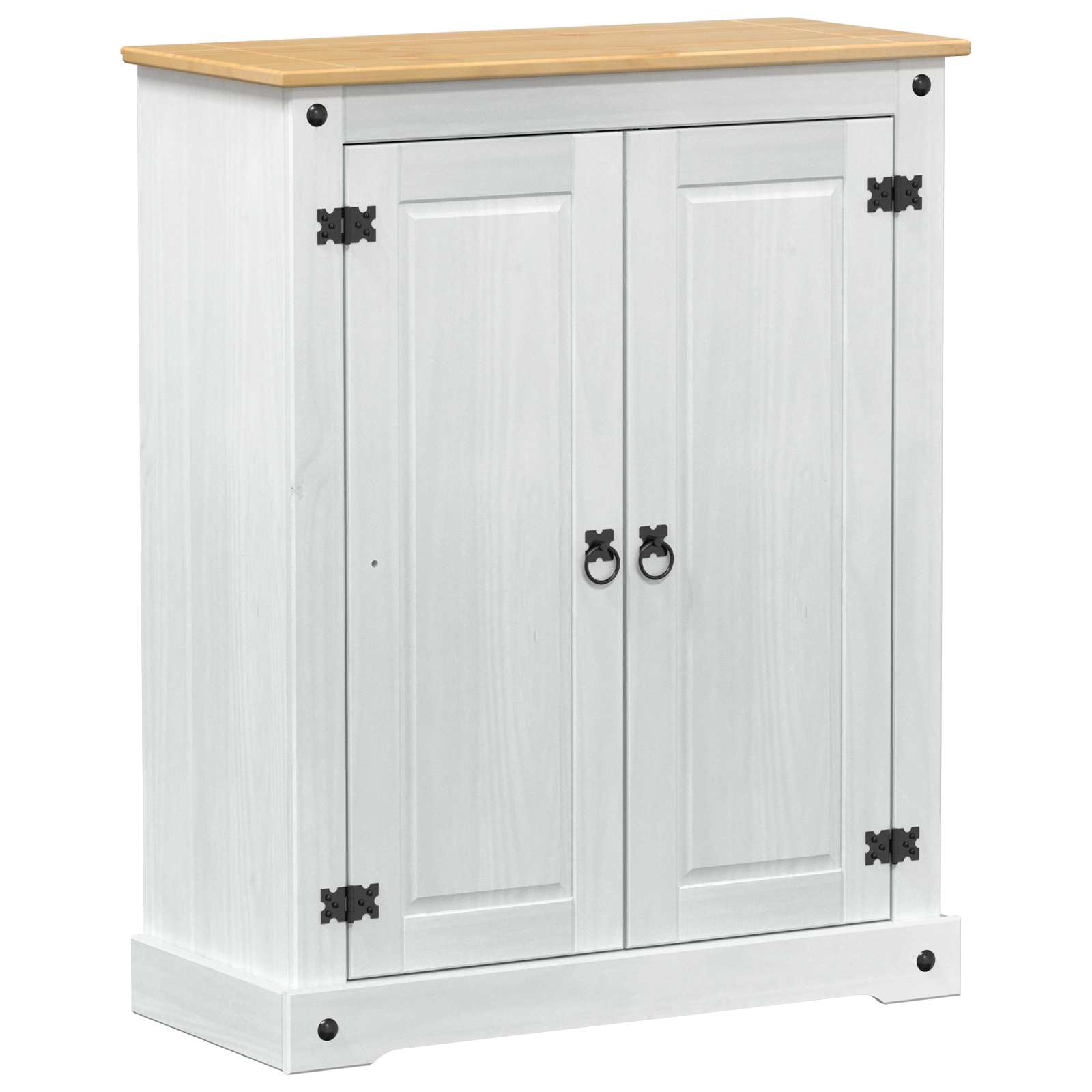 Apavu skapis Balts 86 x 38.5 x 1080 cm Masīva priedes koksne
