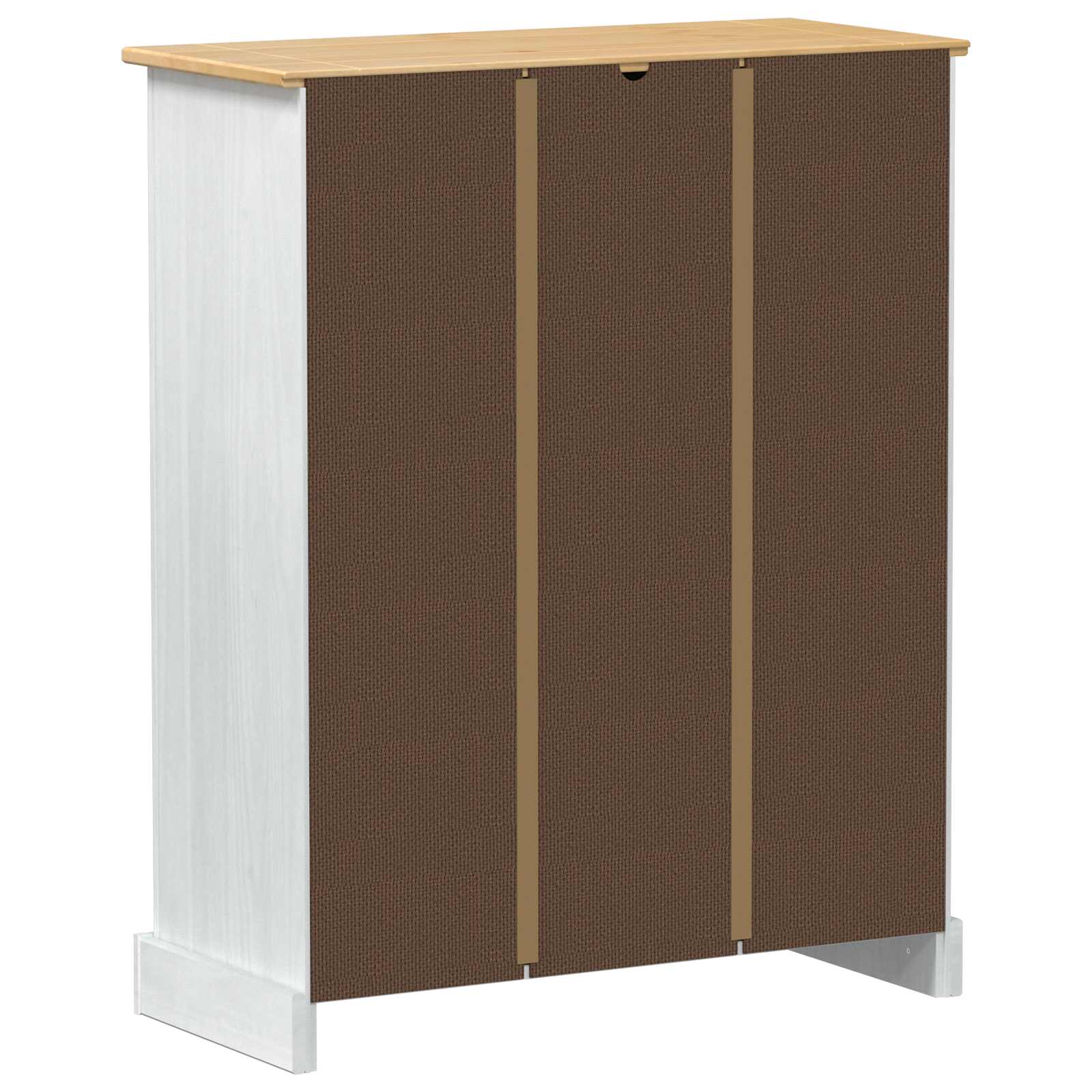 Apavu skapis Balts 86 x 38.5 x 1080 cm Masīva priedes koksne