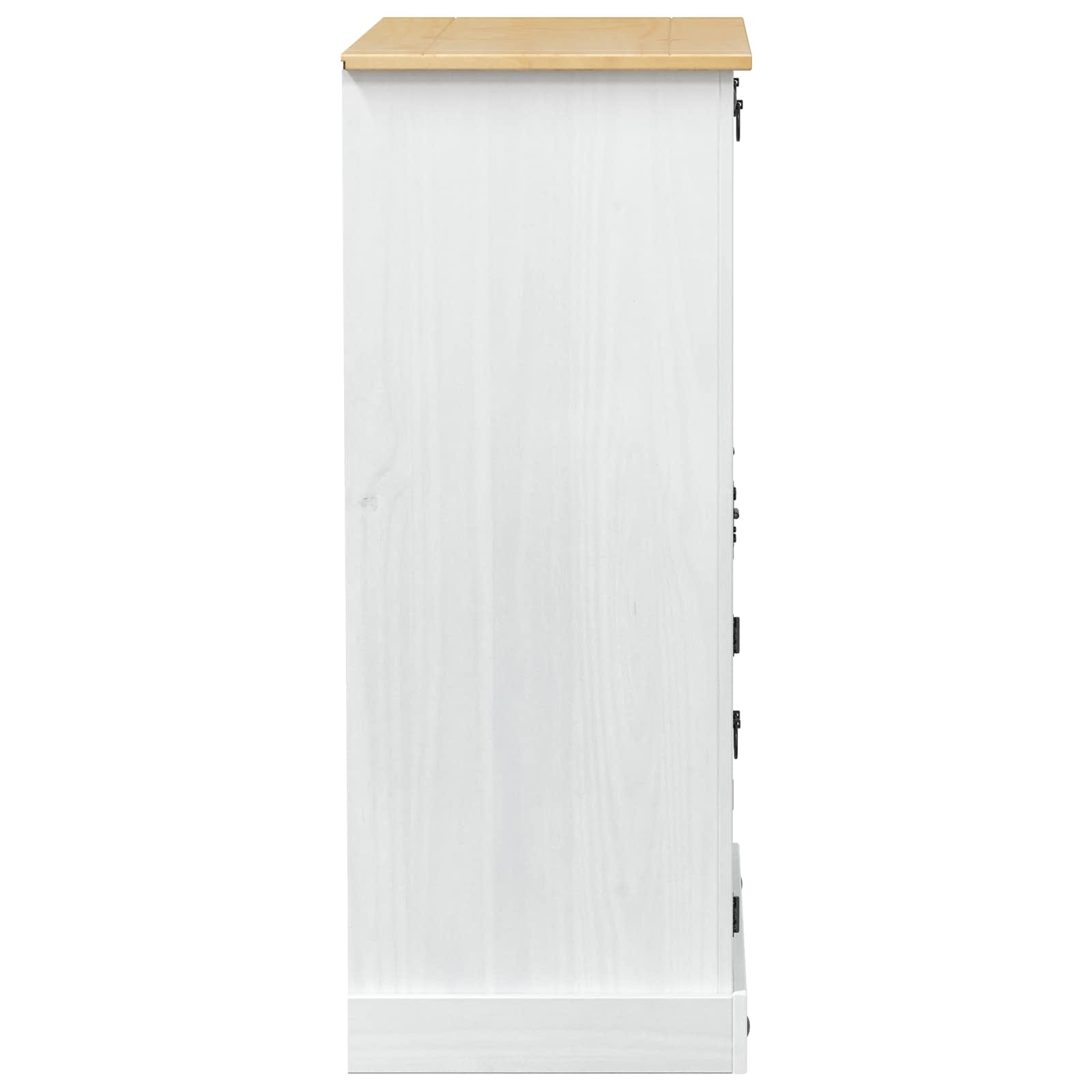 Wine Cabinet White 97 x 45 x 114 cm Solid Pinewood