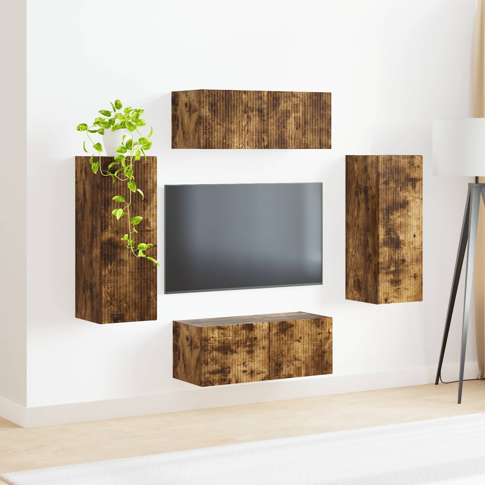 Smoked oak 78.5 x 30 x 29.5 cm