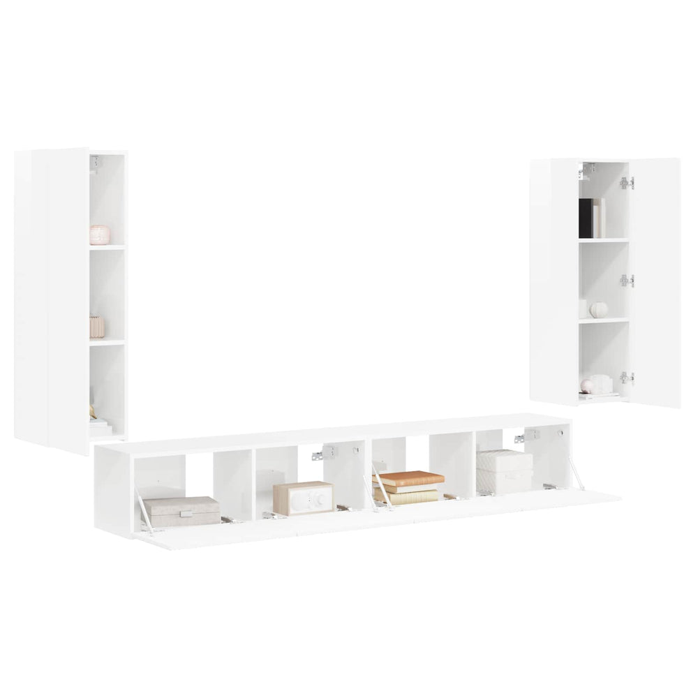 High-gloss white 98 x 31 x 29.5 cm