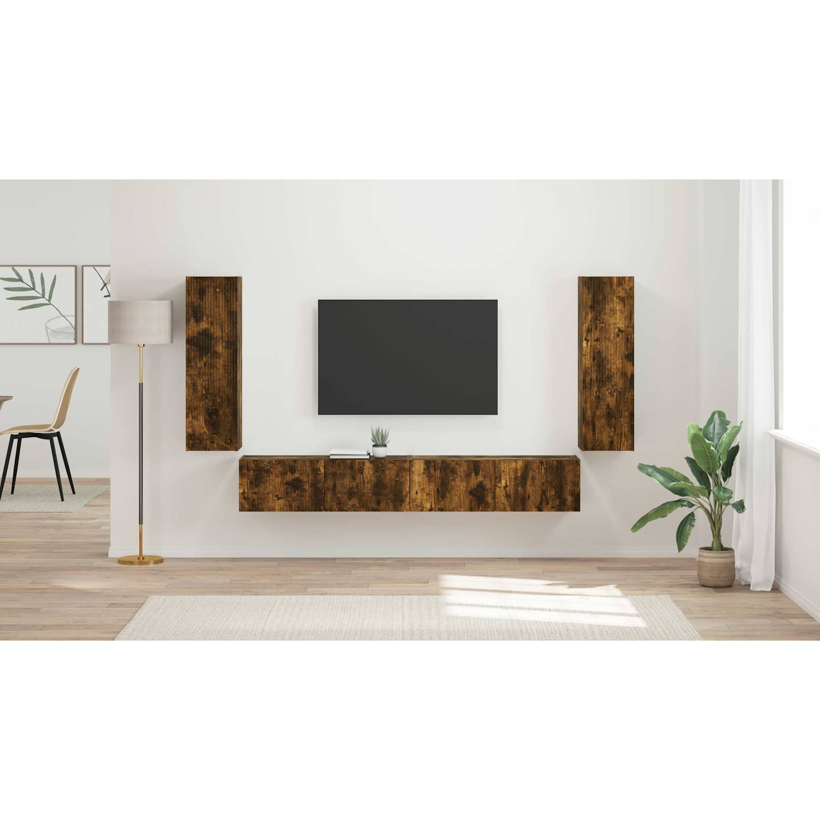 Smoked oak 98 x 31 x 29.5 cm