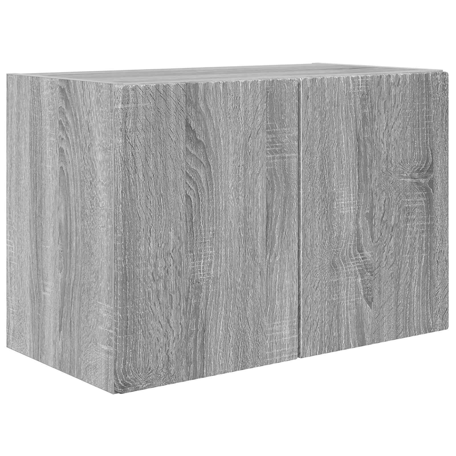 TV sieninio kabineto komplektas 4 pcs Pilkas Sonoma