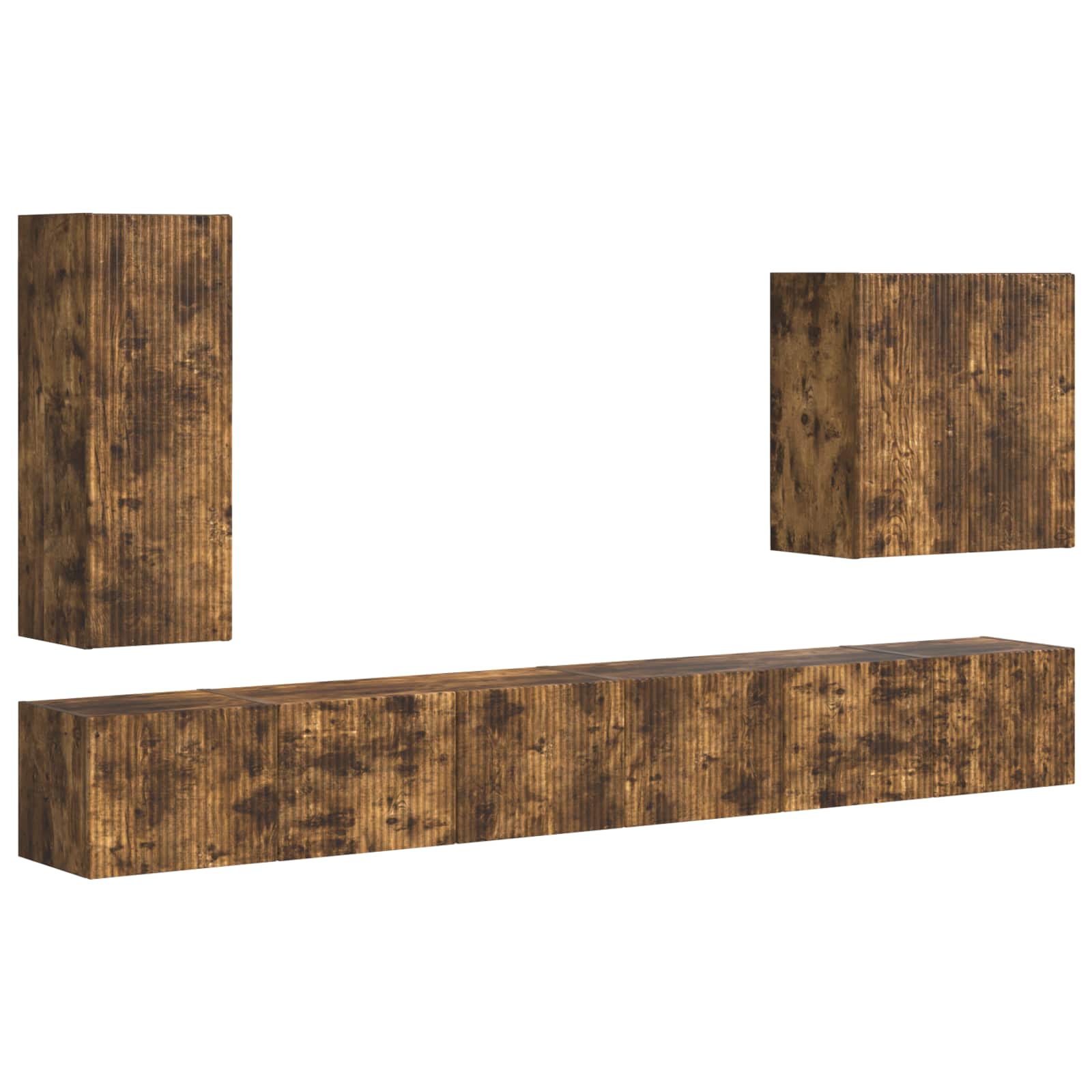 6 pcs Smoked oak