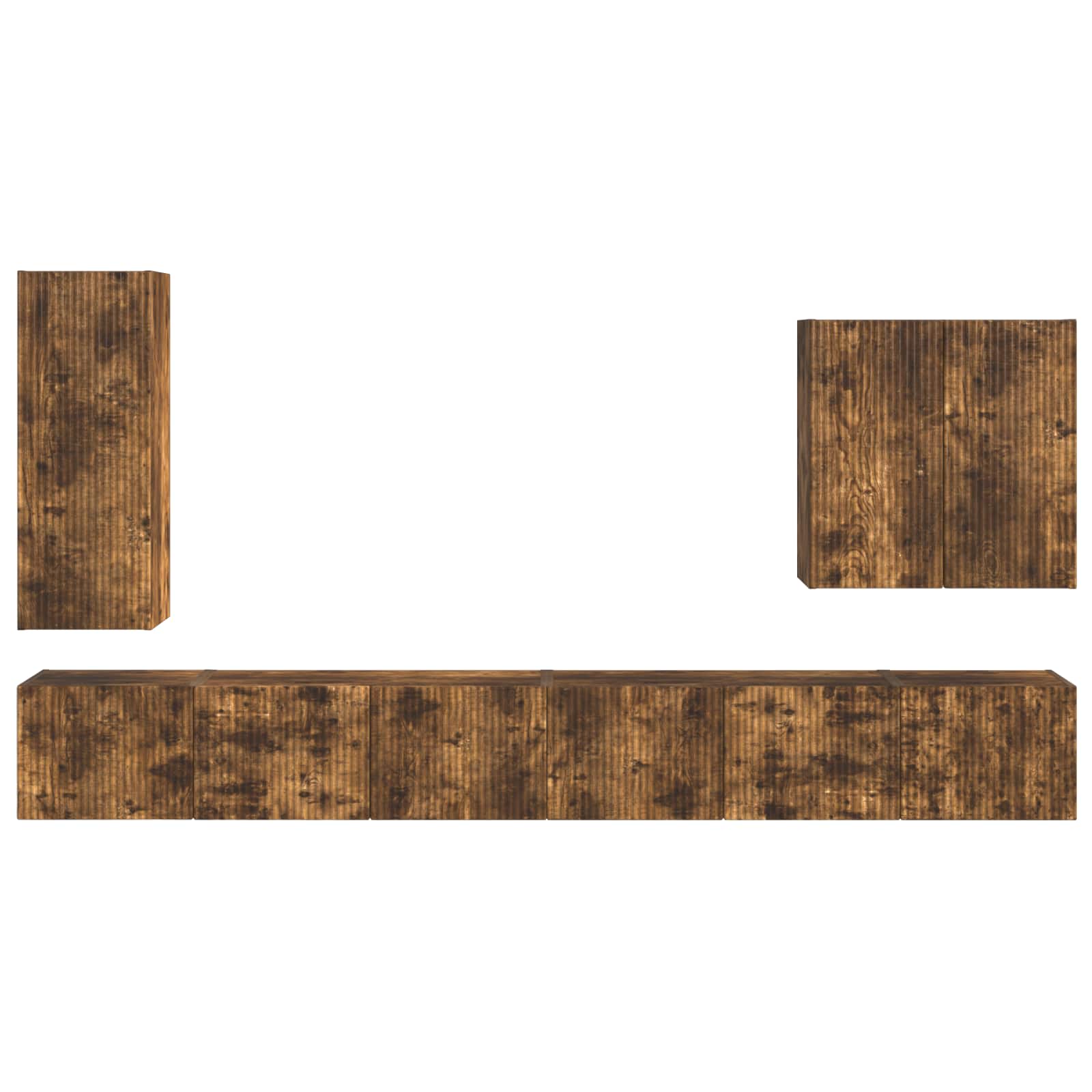 6 pcs Smoked oak