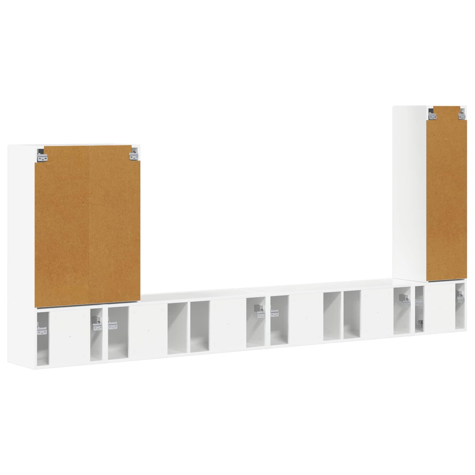 6 pcs Aukštai blizganti balta