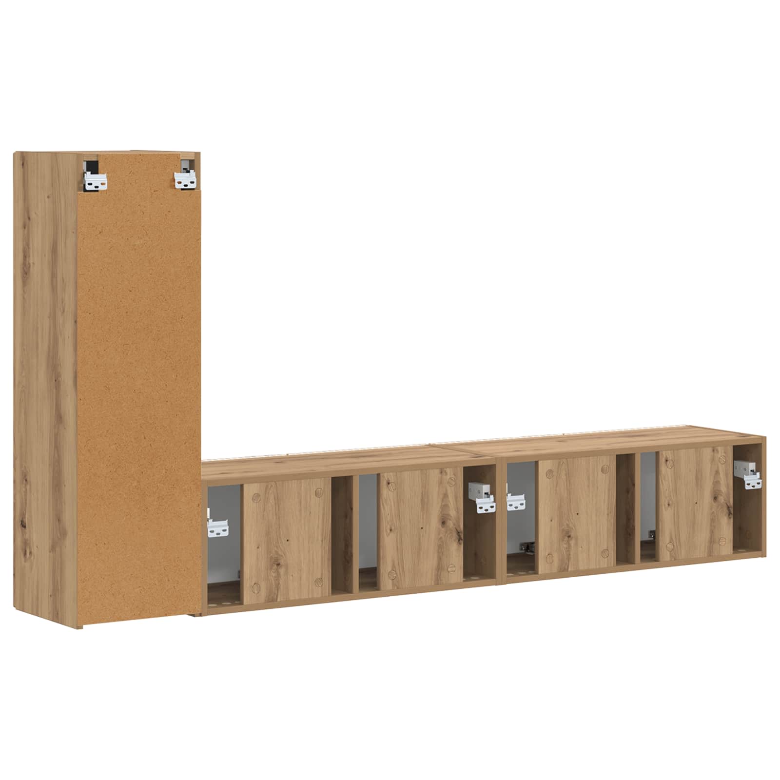 TV spintelių komplektas 2 pcs Amatininkų ąžuolas