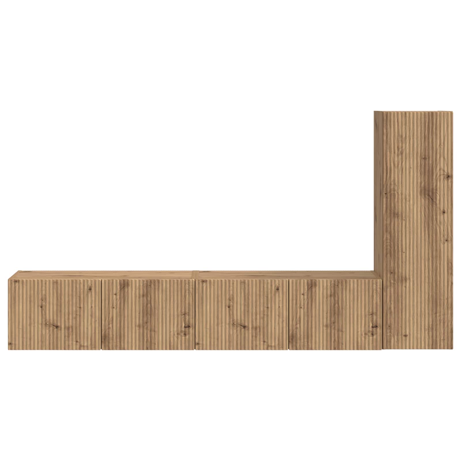 TV spintelių komplektas 2 pcs Amatininkų ąžuolas