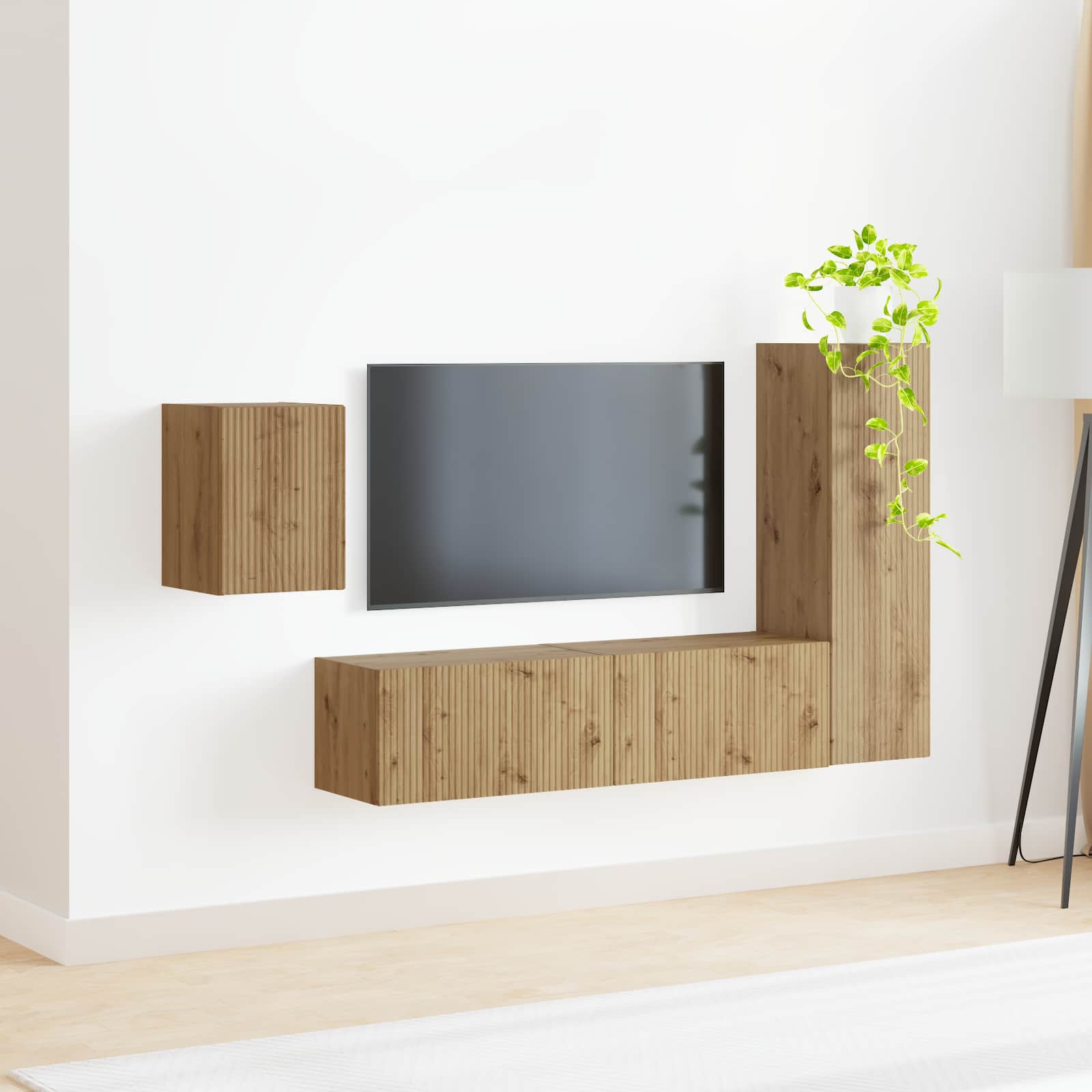 TV spintelių komplektas 4 vnt. Amatininkų ąžuolas