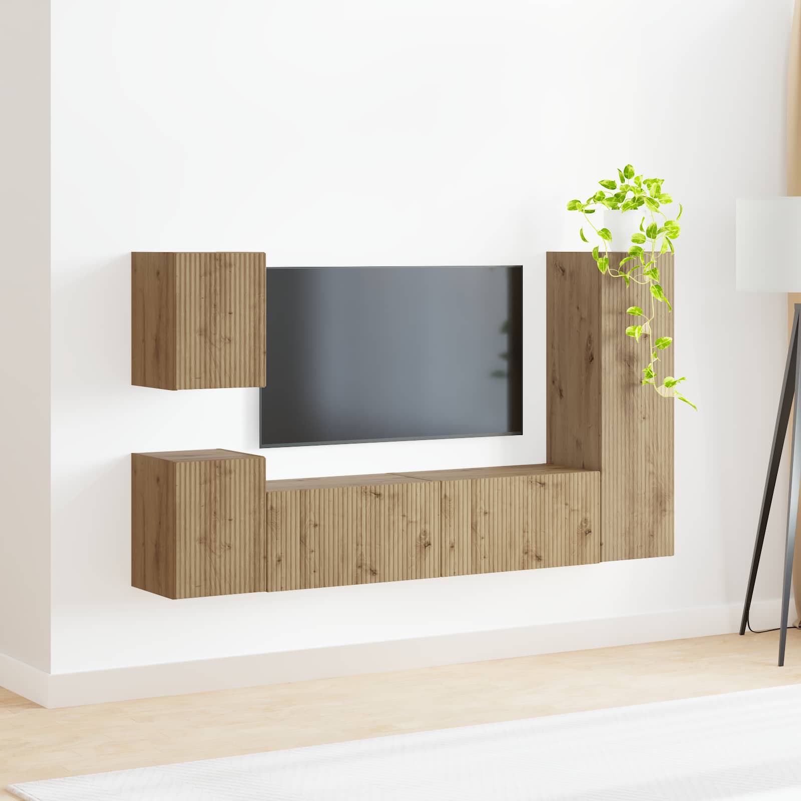 TV spintelių komplektas 4 vnt. Amatininkų ąžuolas
