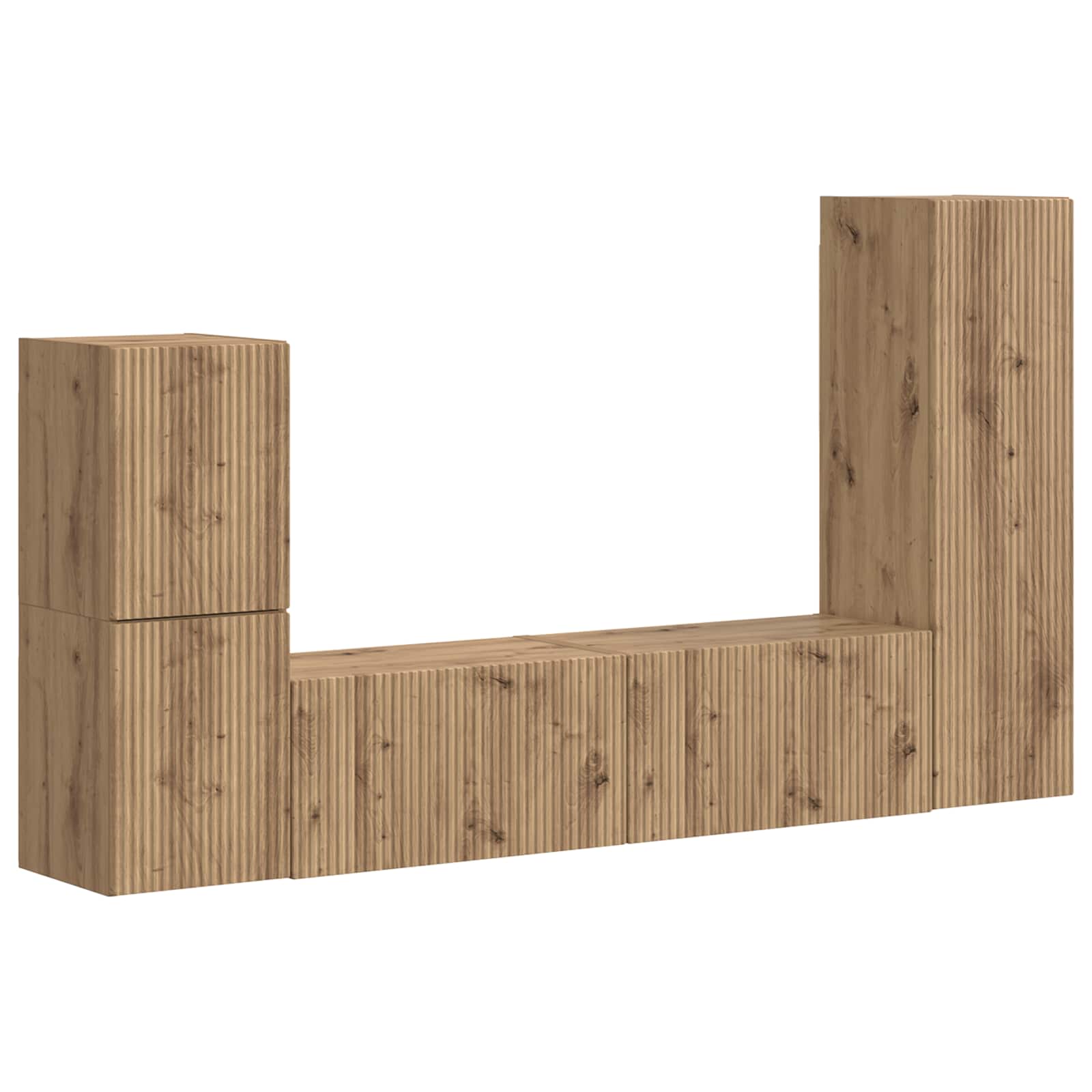 TV spintelių komplektas 4 vnt. Amatininkų ąžuolas