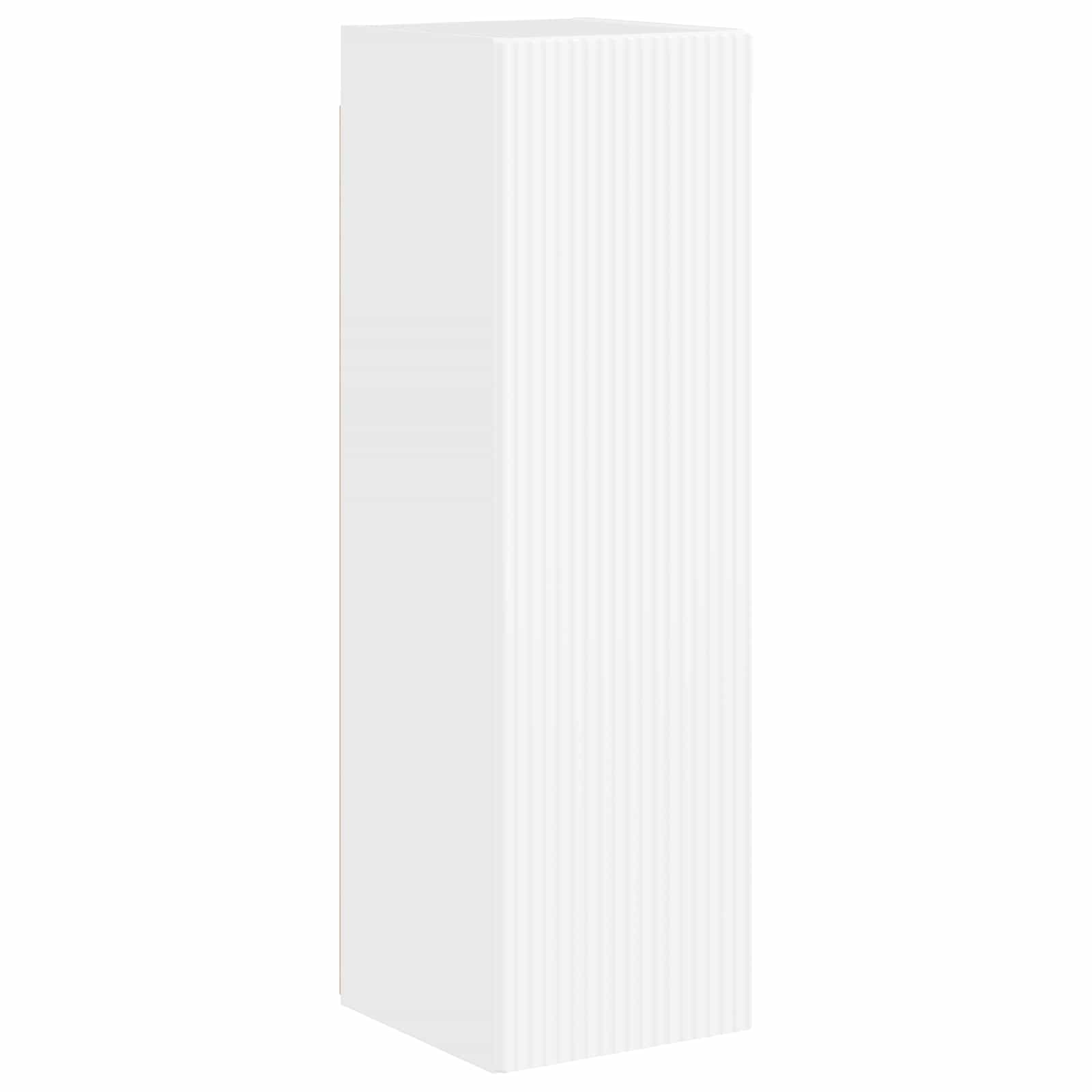 TV spintelių komplektas 4 pcs Aukštai blizganti balta