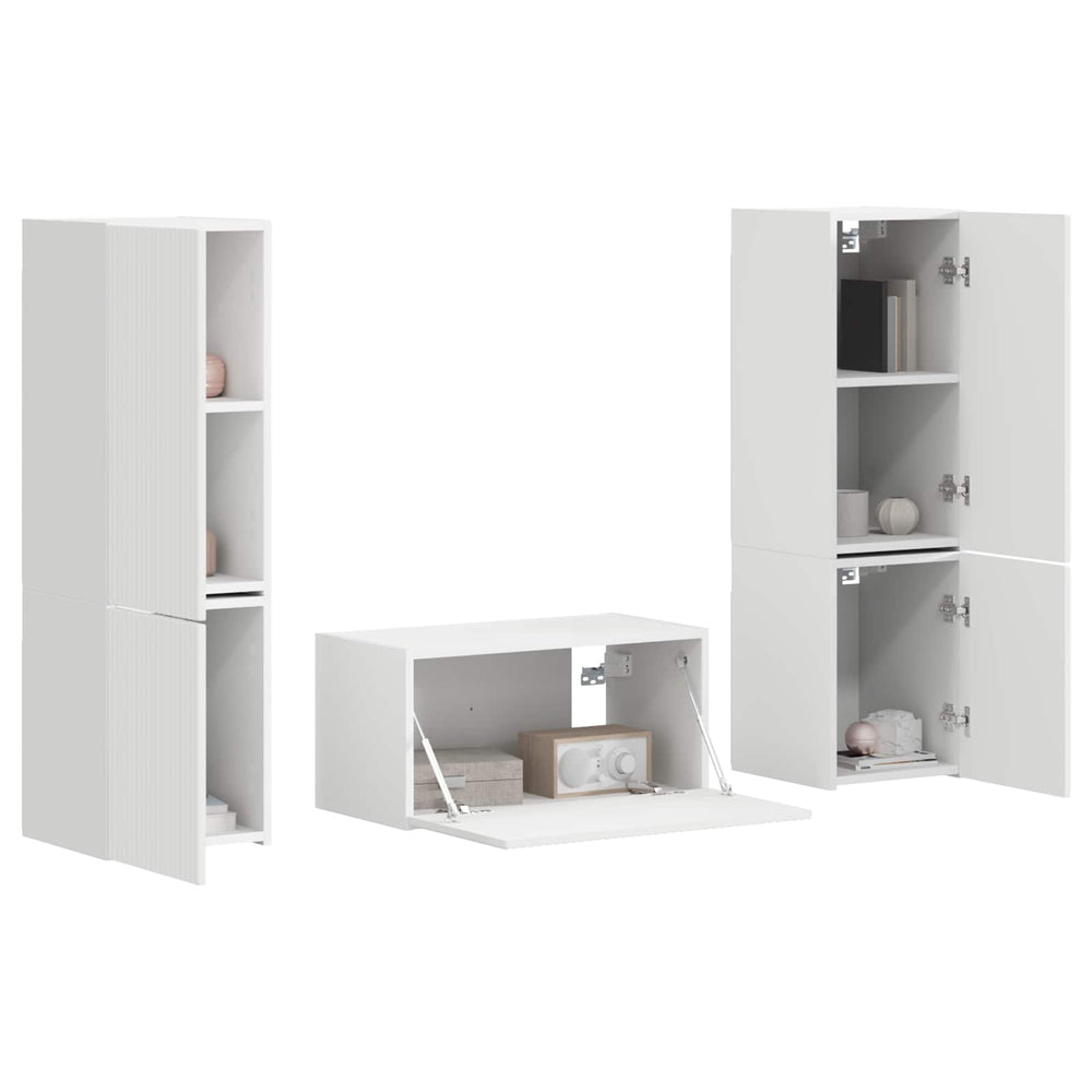 3 pcs White
