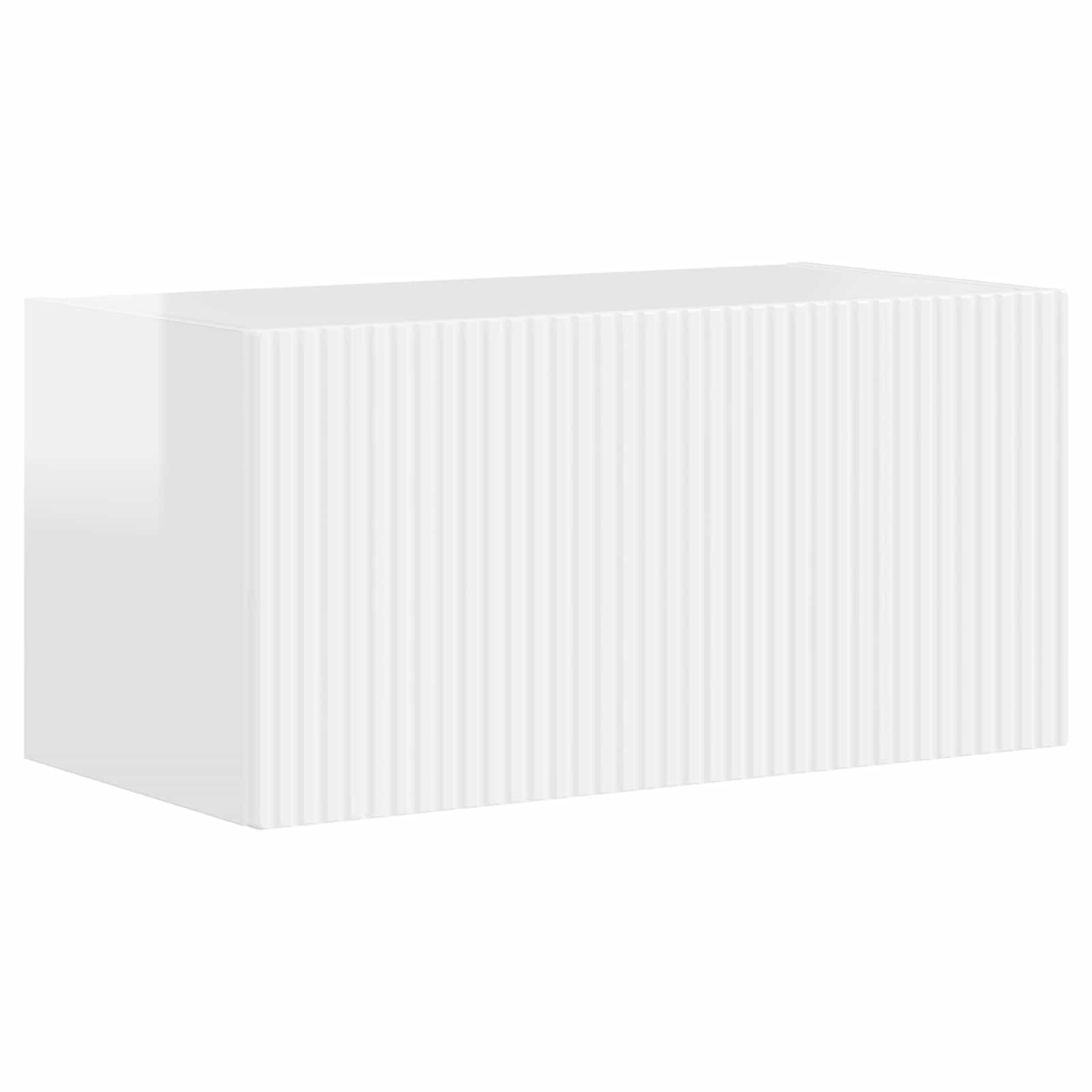 TV spintelių komplektas 6 pcs Aukštai blizganti balta