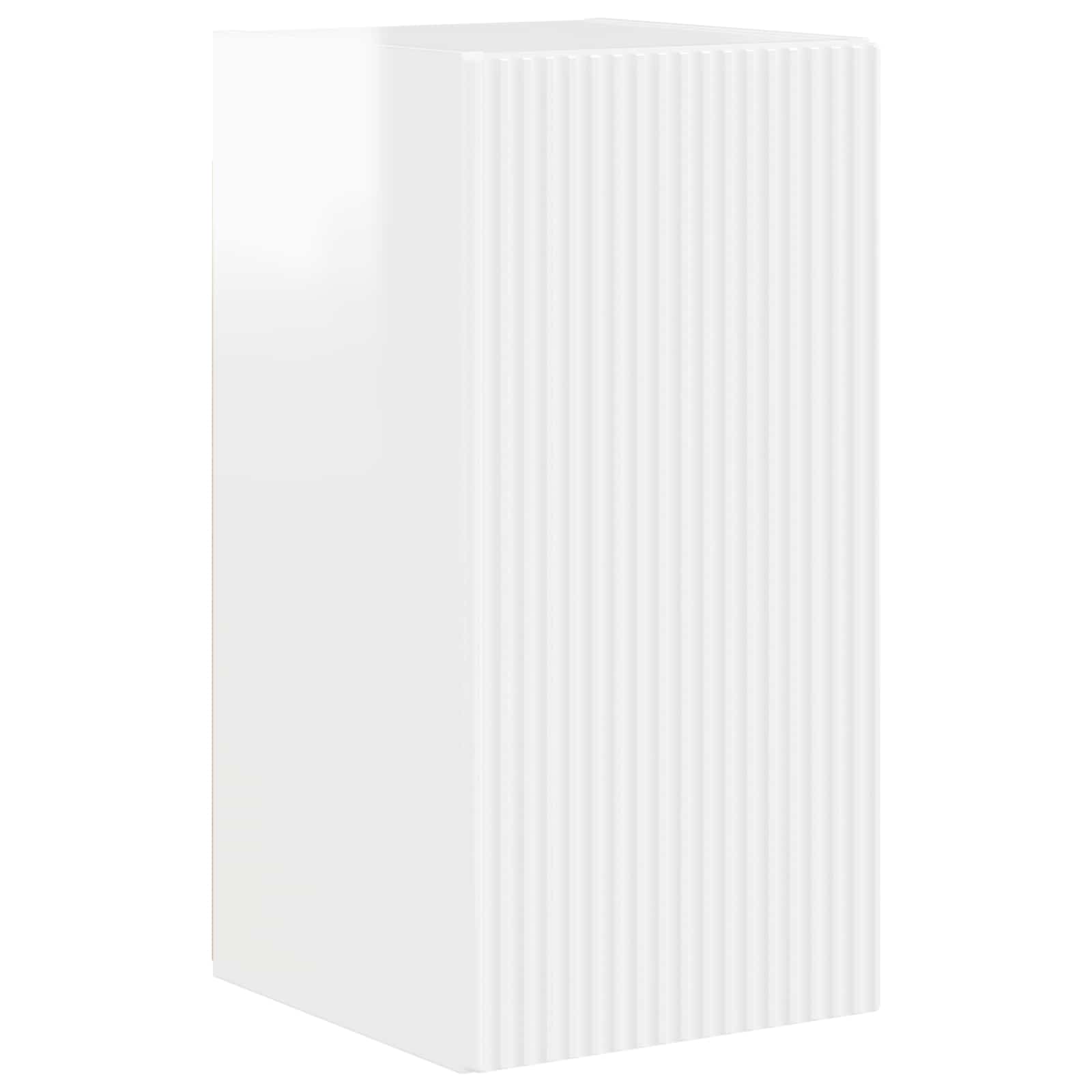 TV spintelių komplektas 6 pcs Aukštai blizganti balta