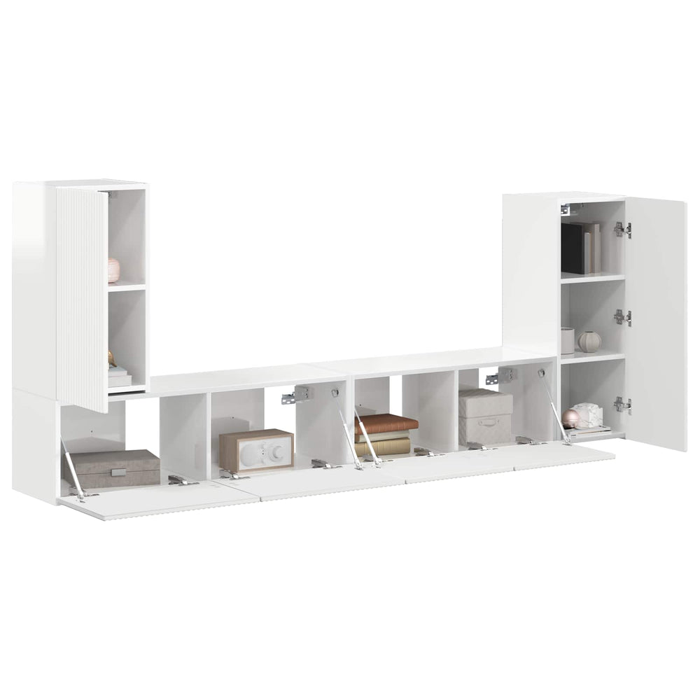 4 pcs High Gloss White