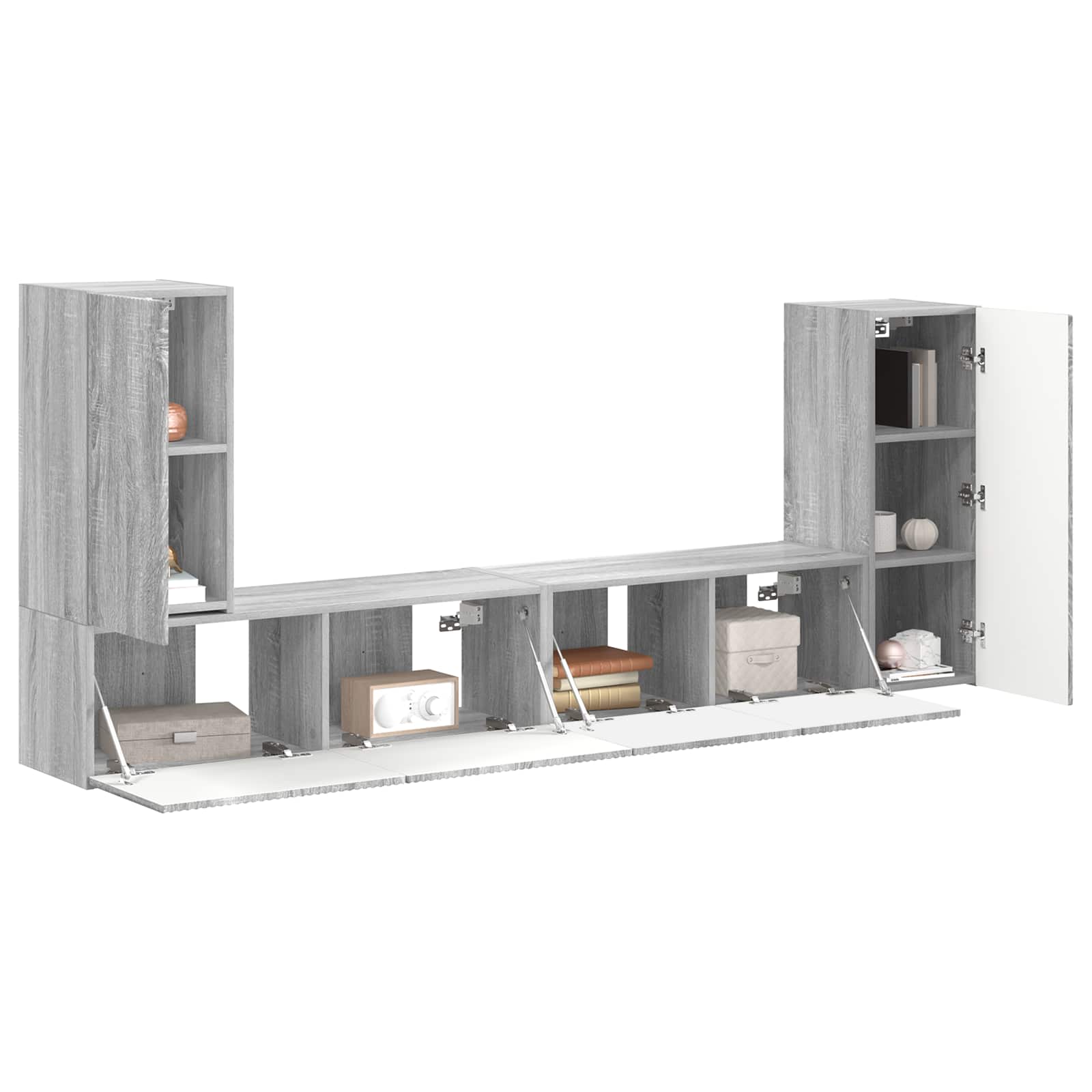 4 pcs Pilkas Sonoma