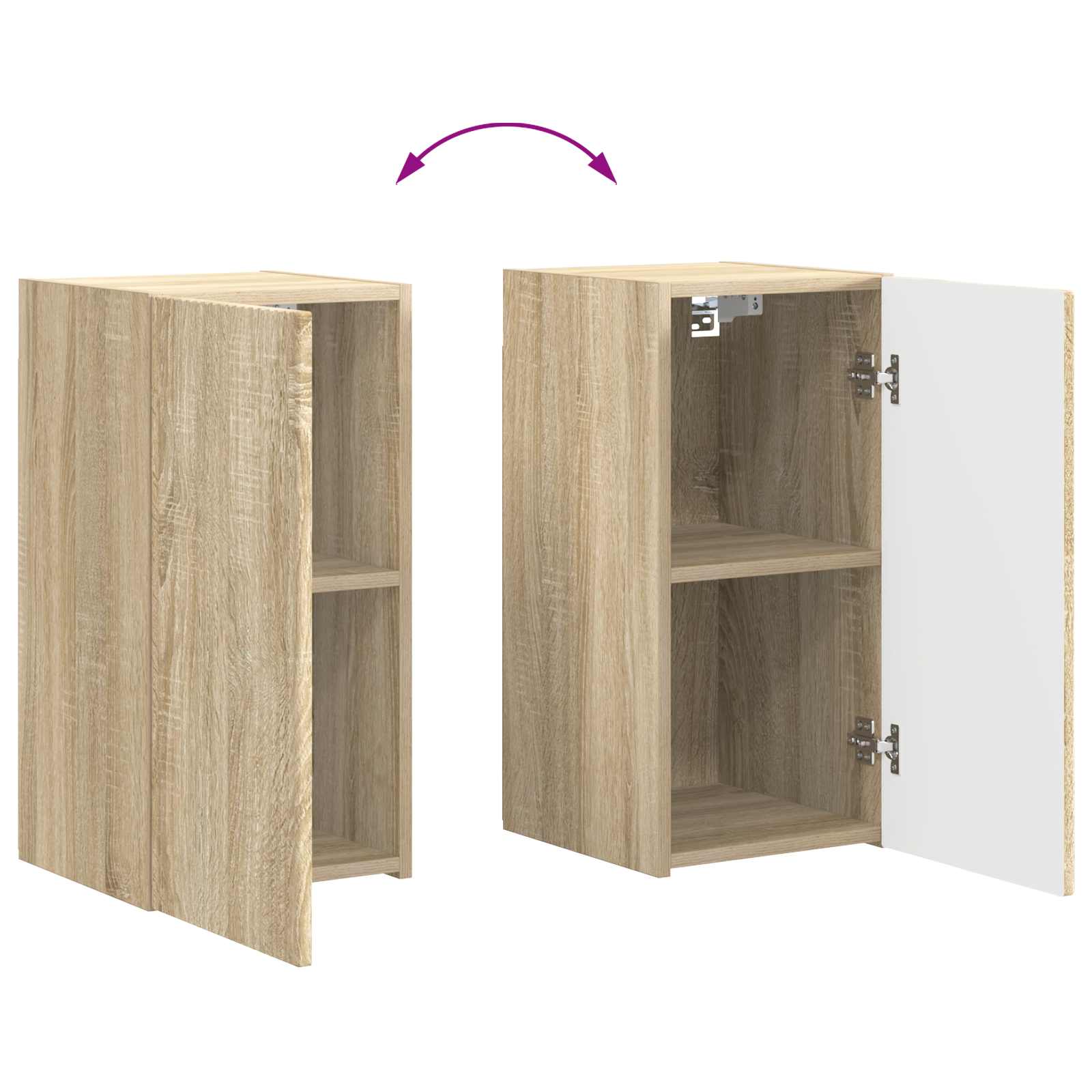 3 pcs Sonoma oak