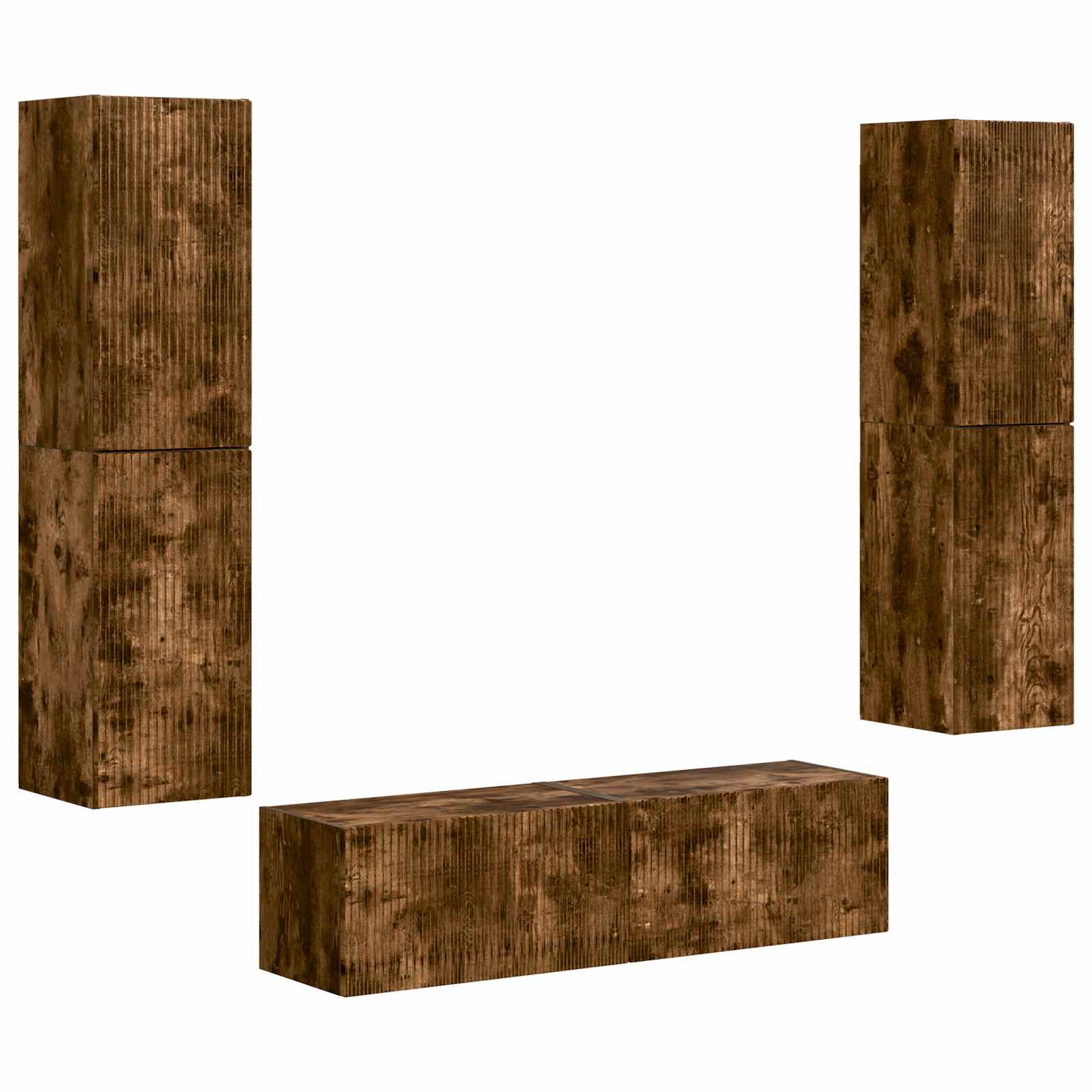 3 pcs Rūkyta ąžuolas
