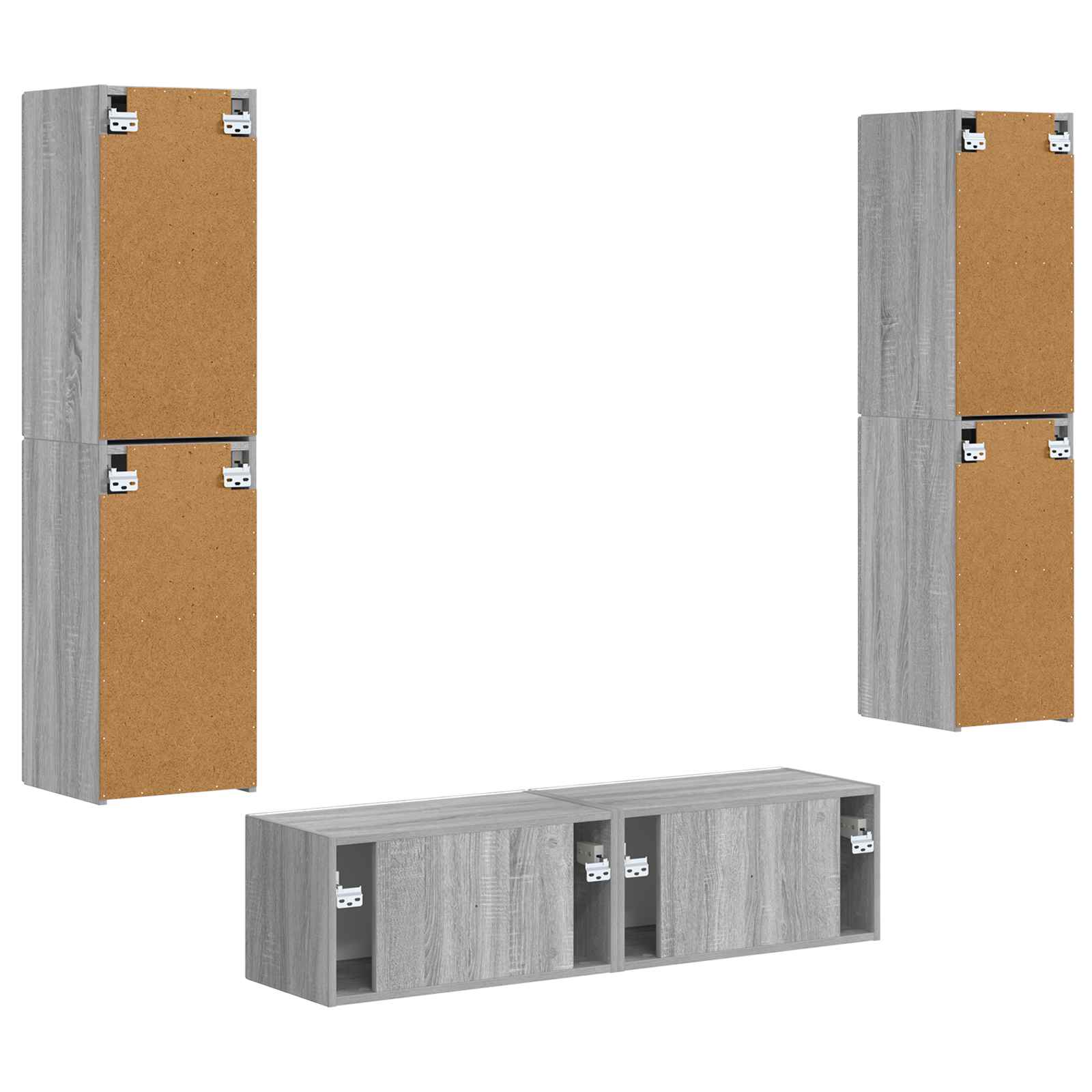 3 pcs Pilkas Sonoma