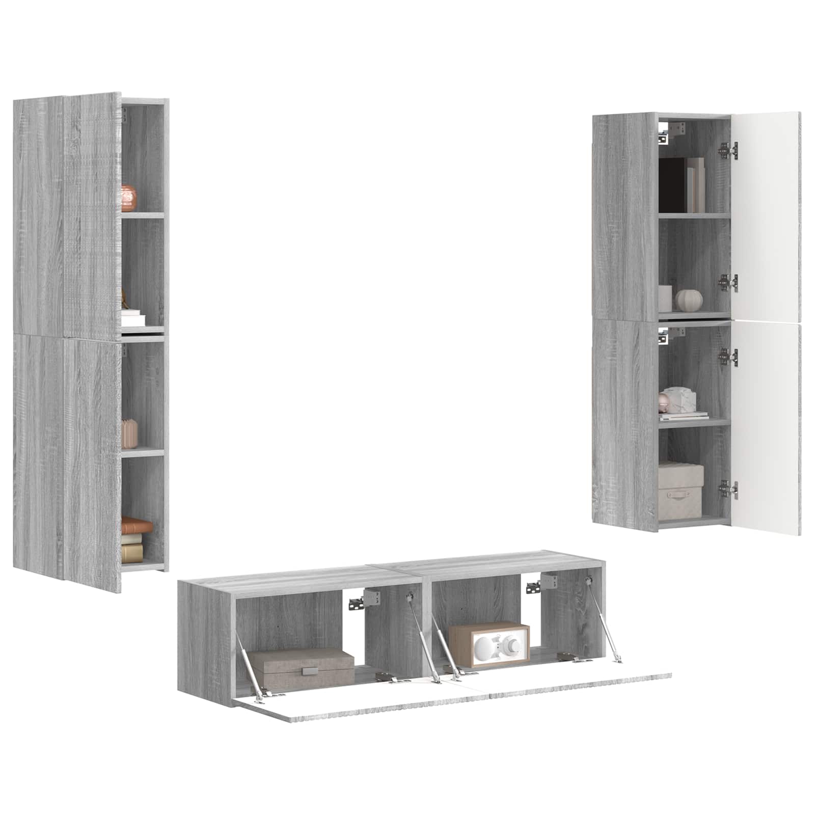 3 pcs Pilkas Sonoma