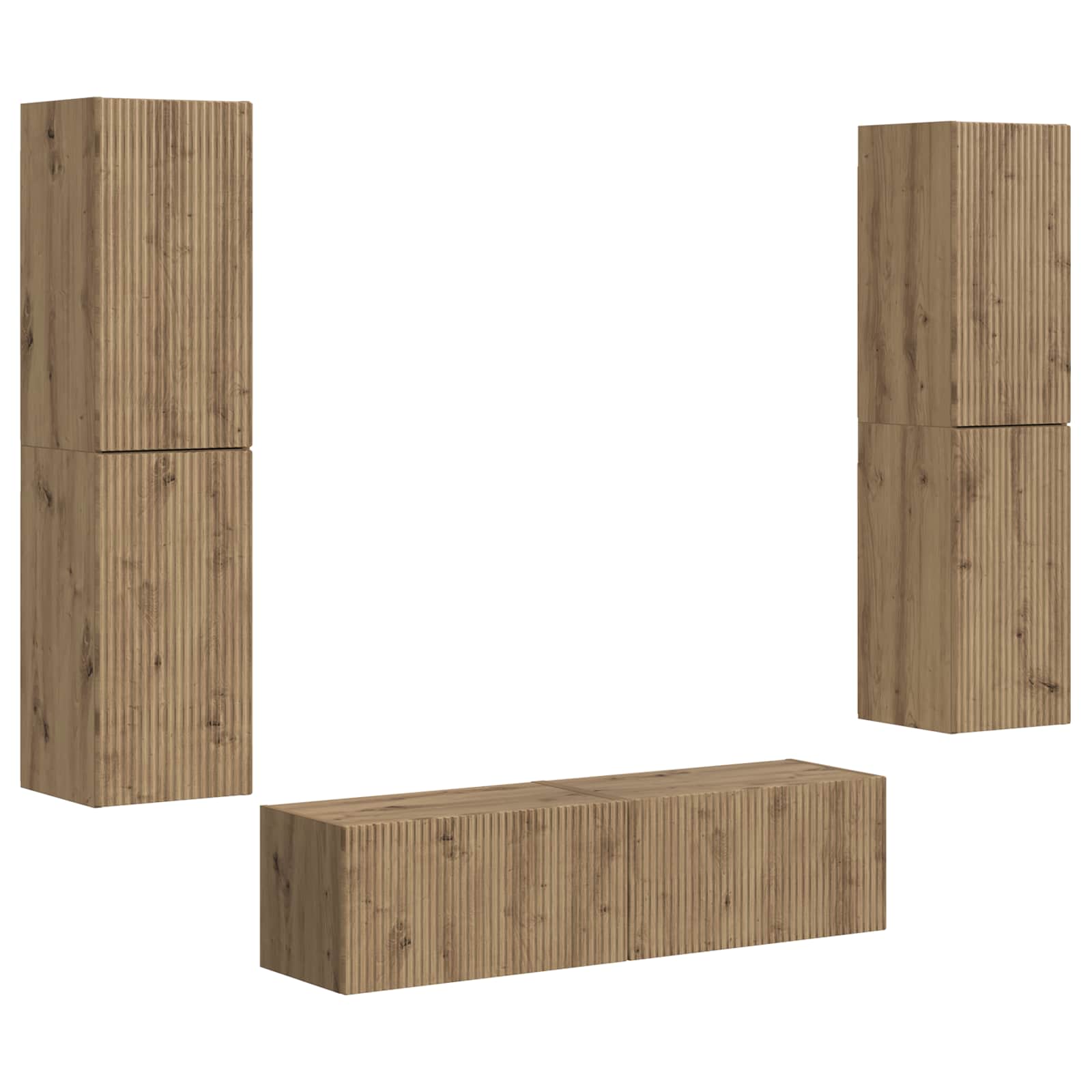 TV spintelių komplektas 6 vnt. Amatininkų ąžuolas