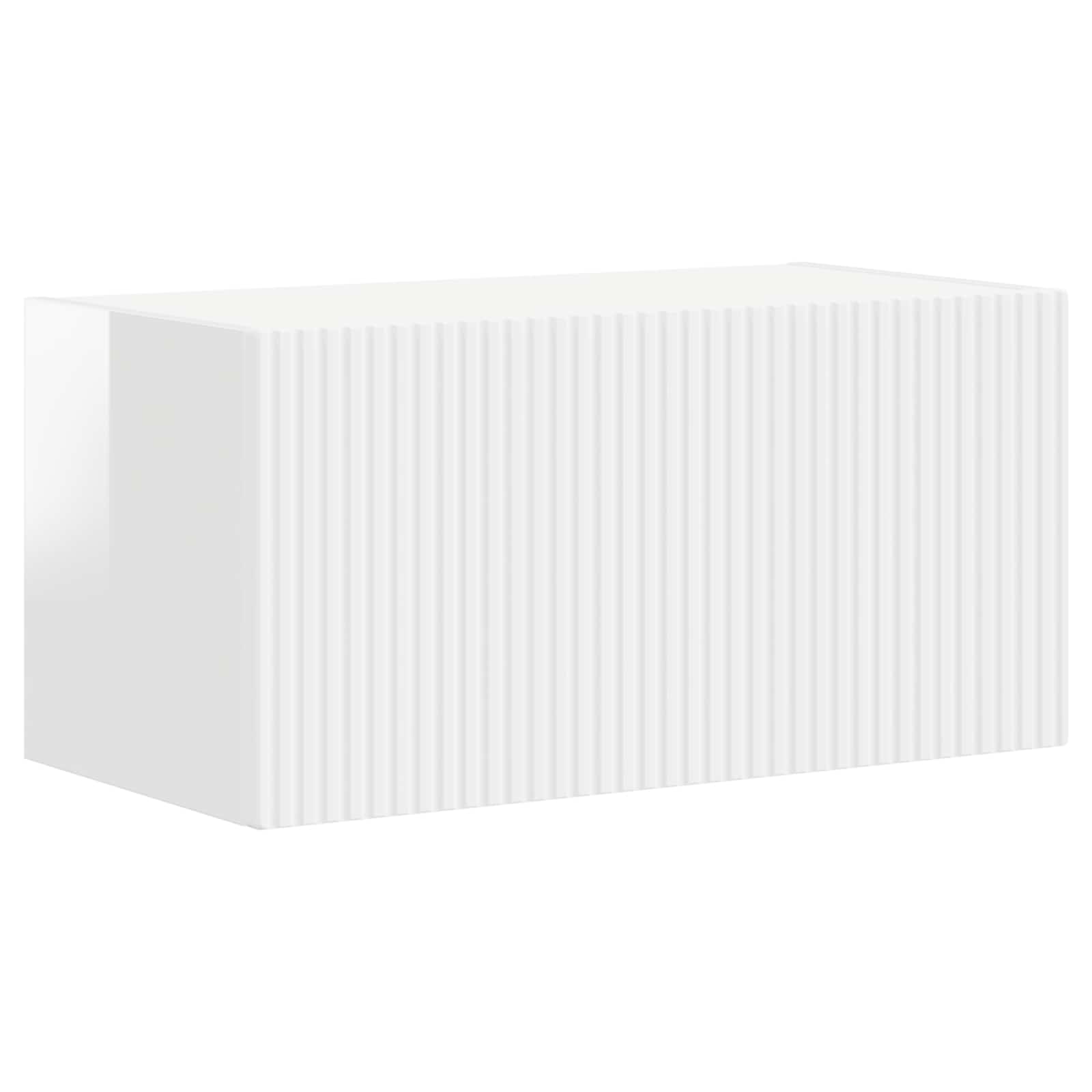 TV spintelių komplektas 8 pcs Aukštai blizganti balta