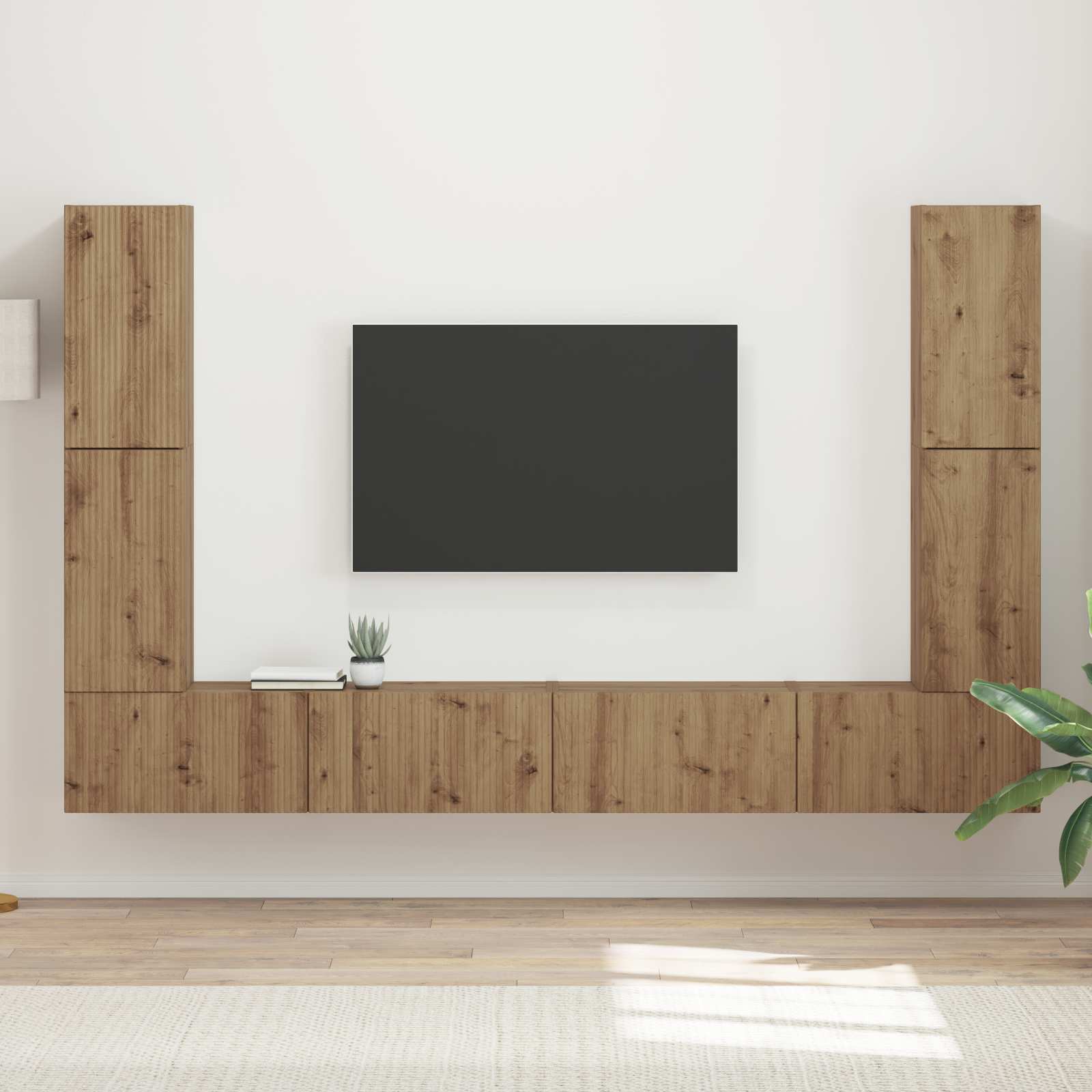 TV spintelių komplektas 8 vnt. Amatininkų ąžuolas