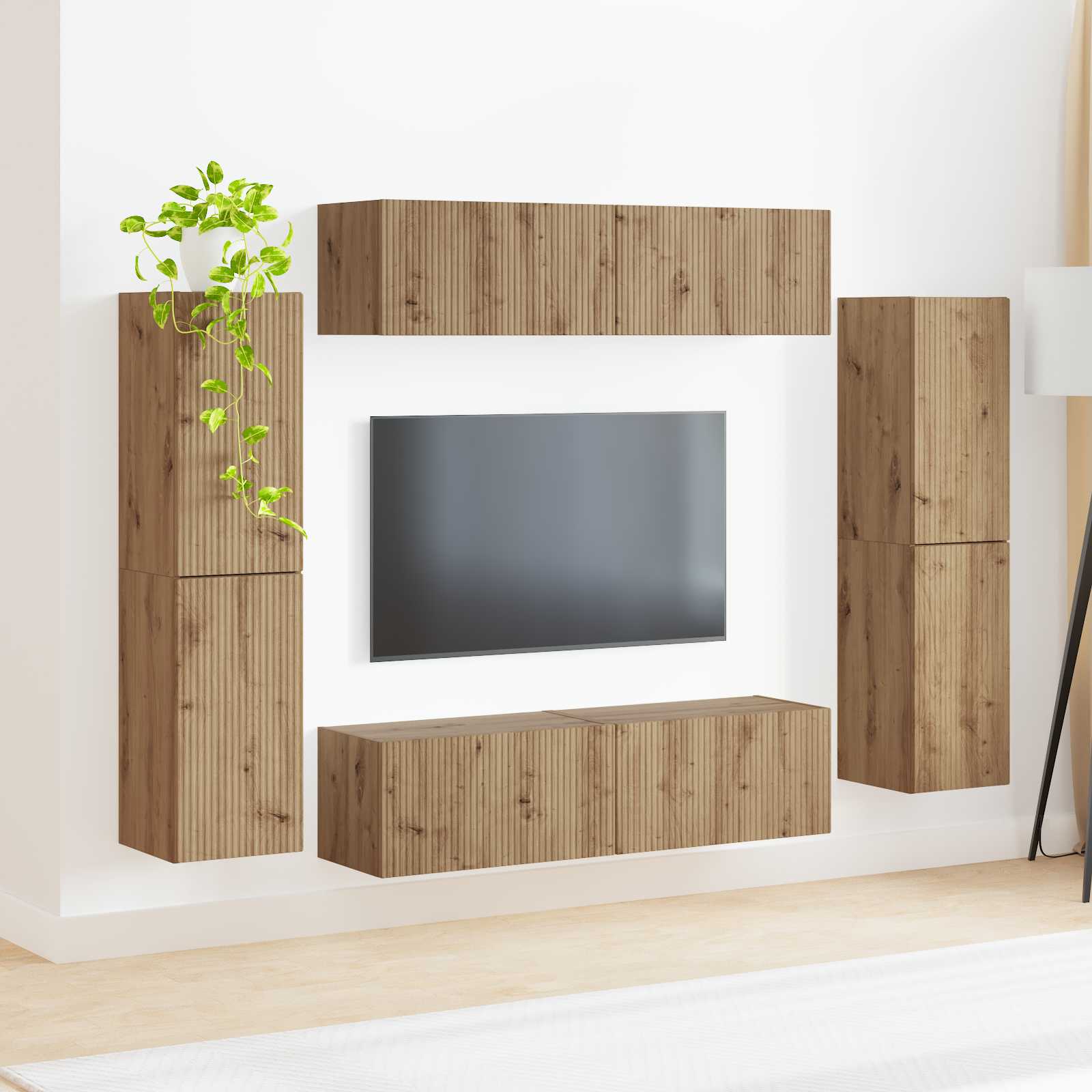 TV spintelių komplektas 8 vnt. Amatininkų ąžuolas