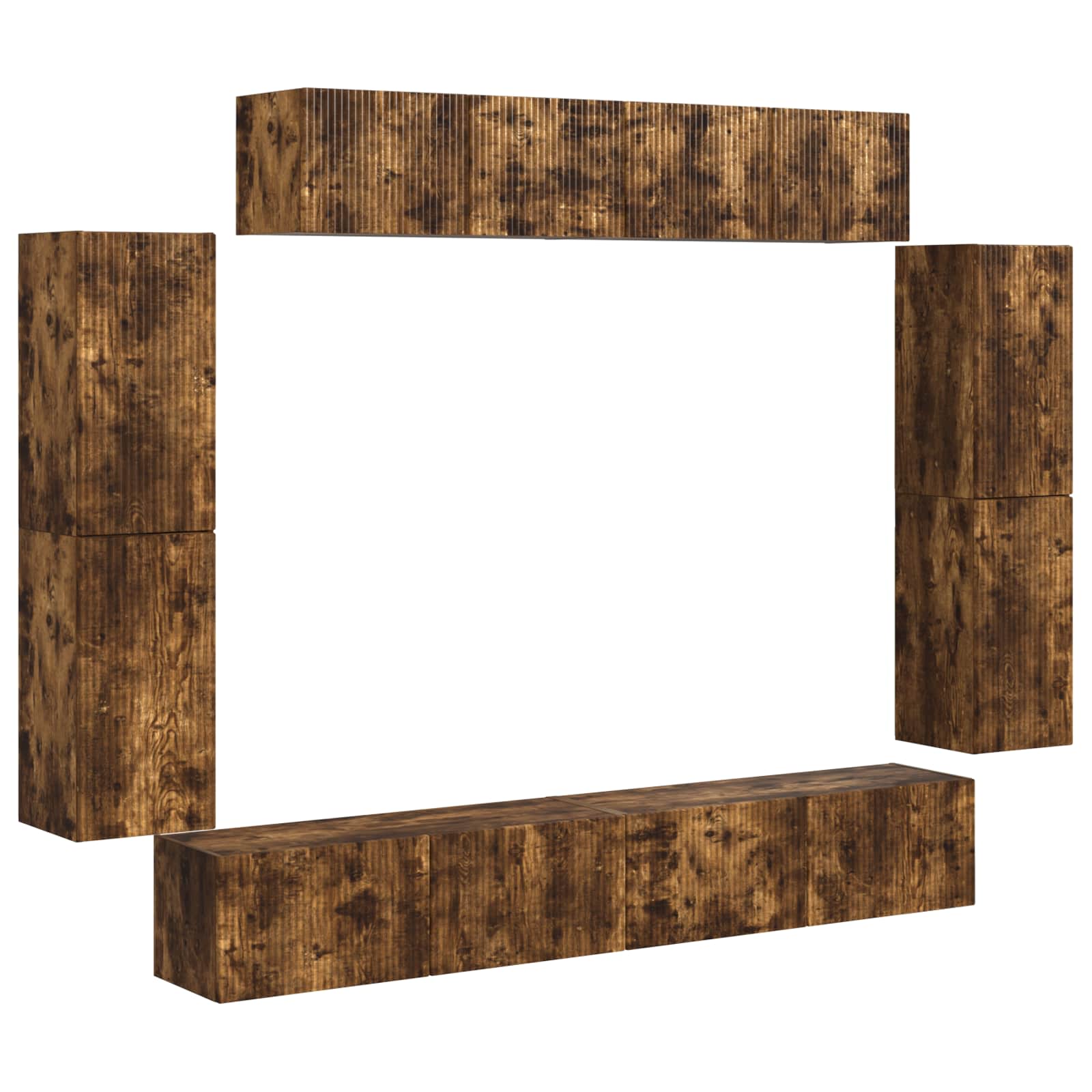 4 pcs Rūkyta ąžuolas