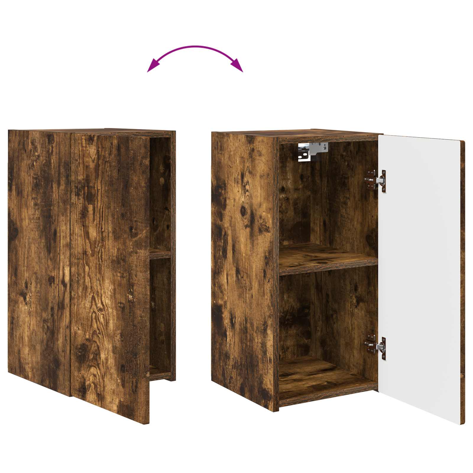 2 pcs Rūkyta ąžuolas