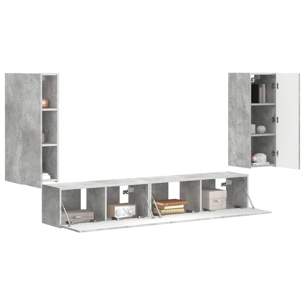 3 pcs Concrete grey