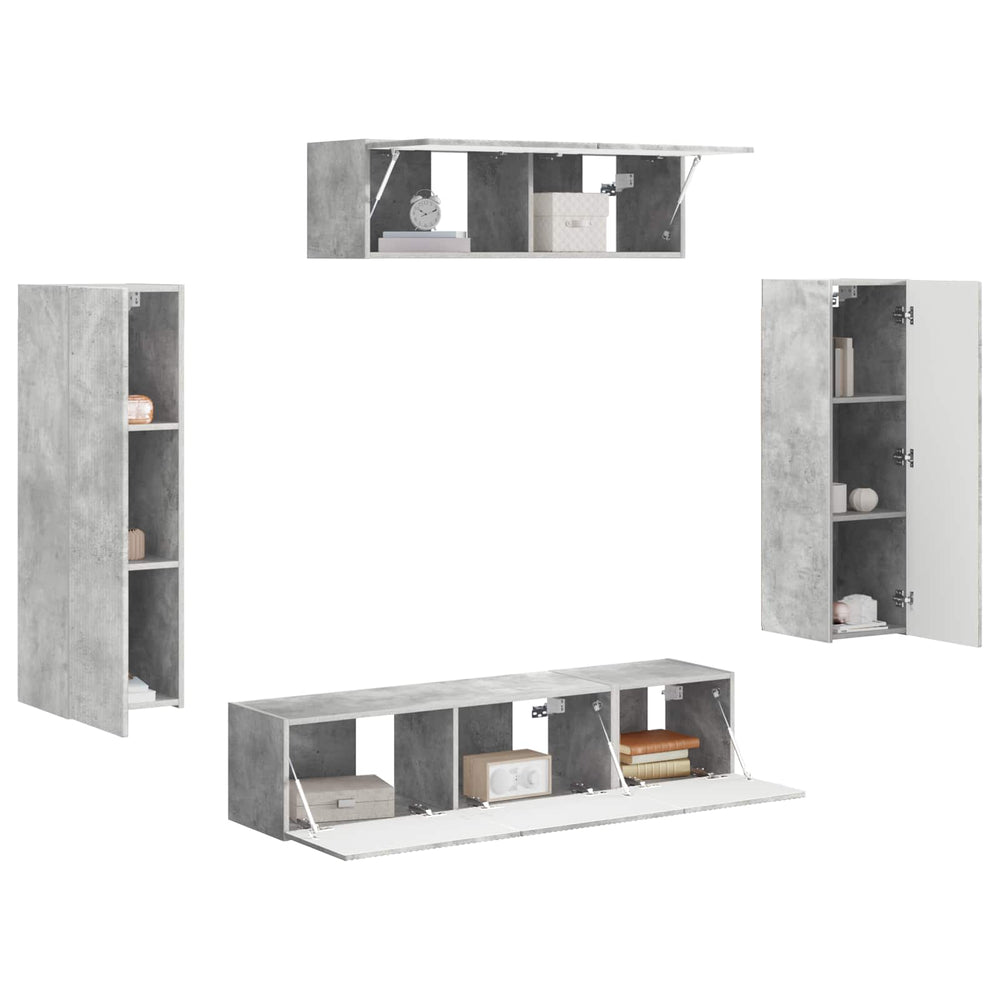 3 pcs Concrete grey
