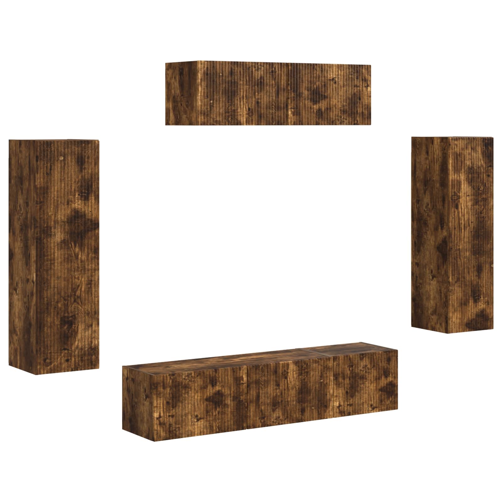 3 pcs Rūkyta ąžuolas