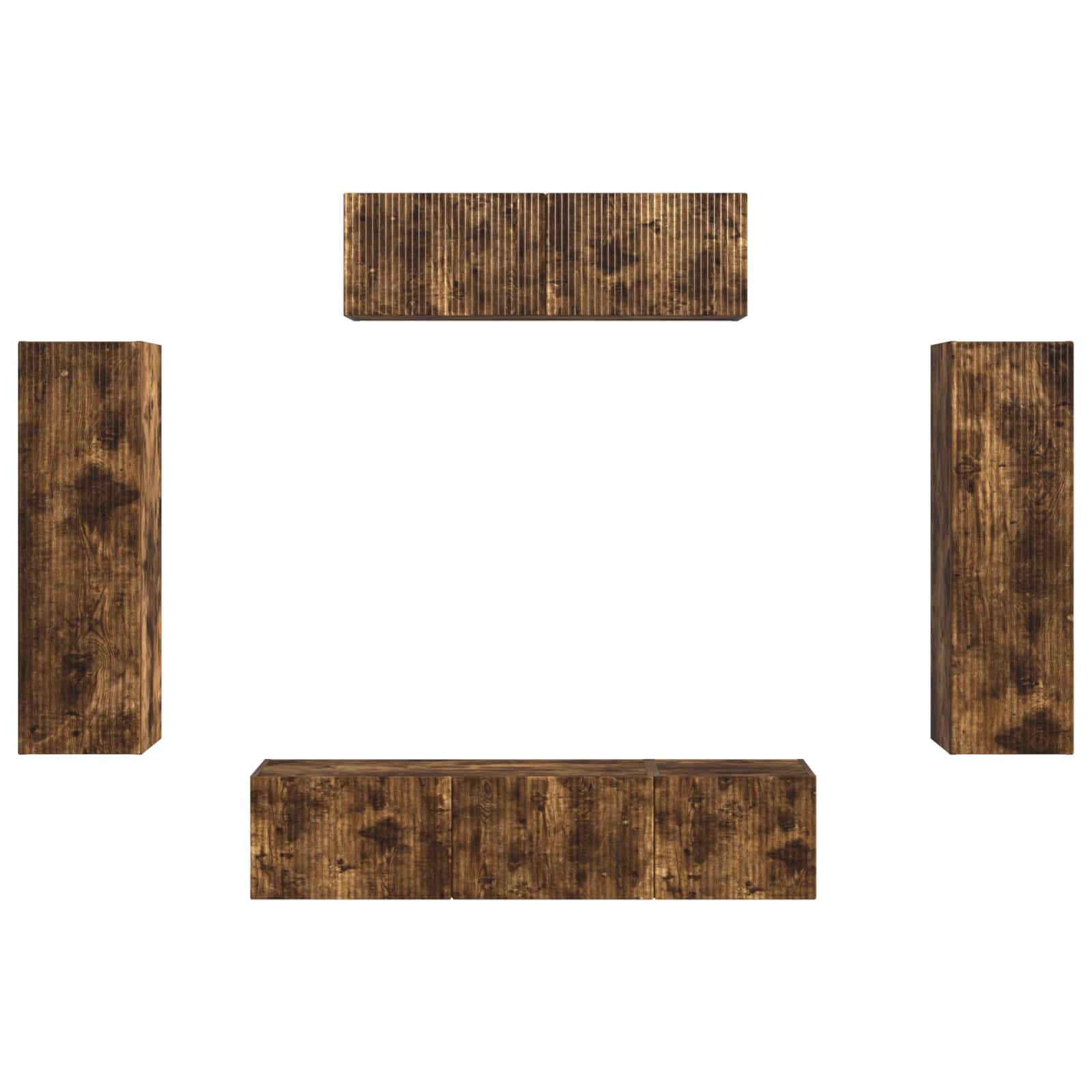 3 pcs Rūkyta ąžuolas