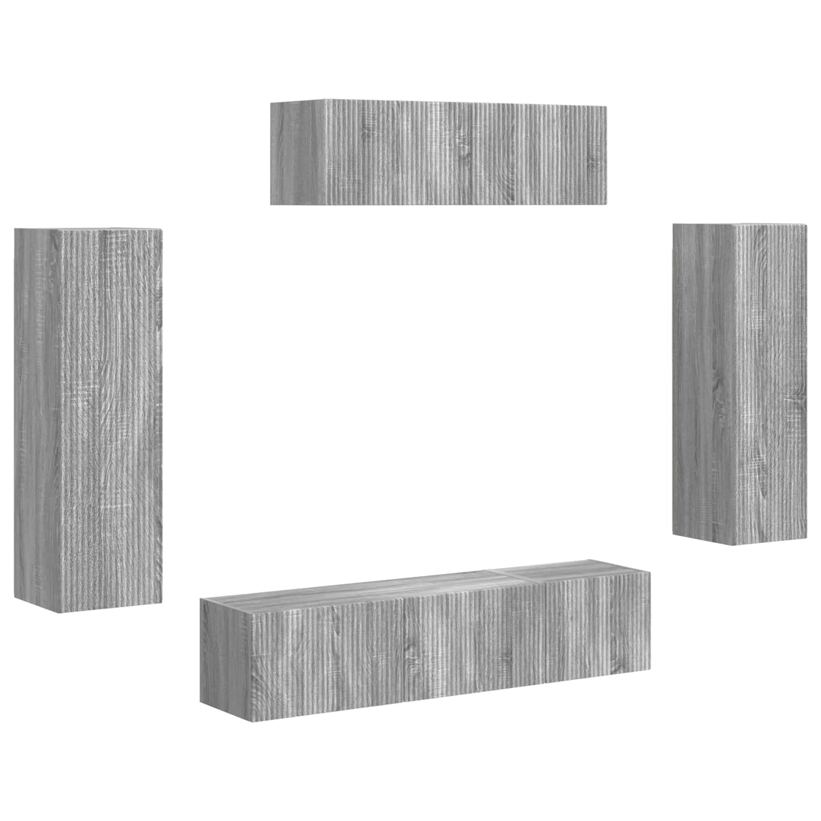 3 pcs Pilkas Sonoma